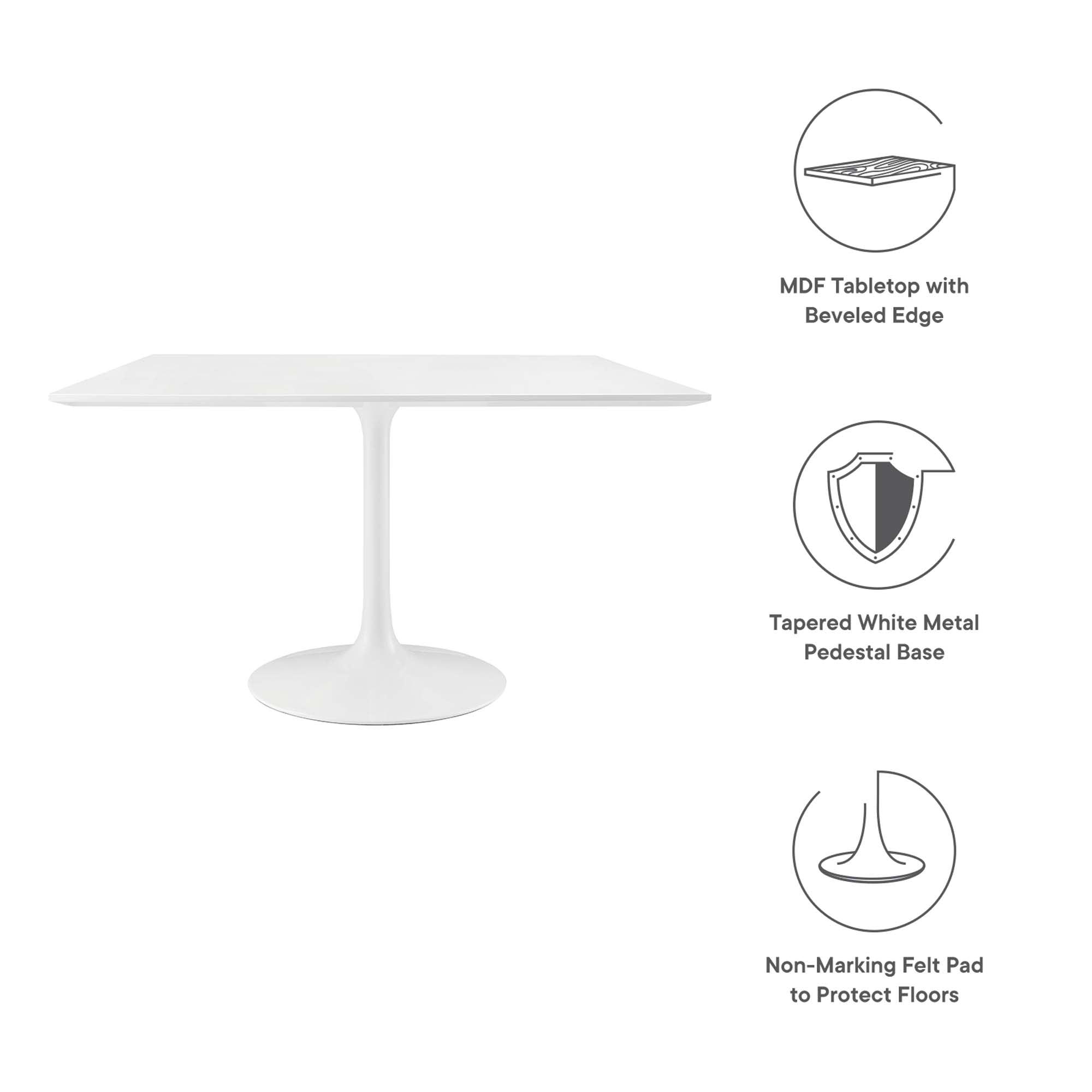 Lippa 48" Square Wood Dining Table