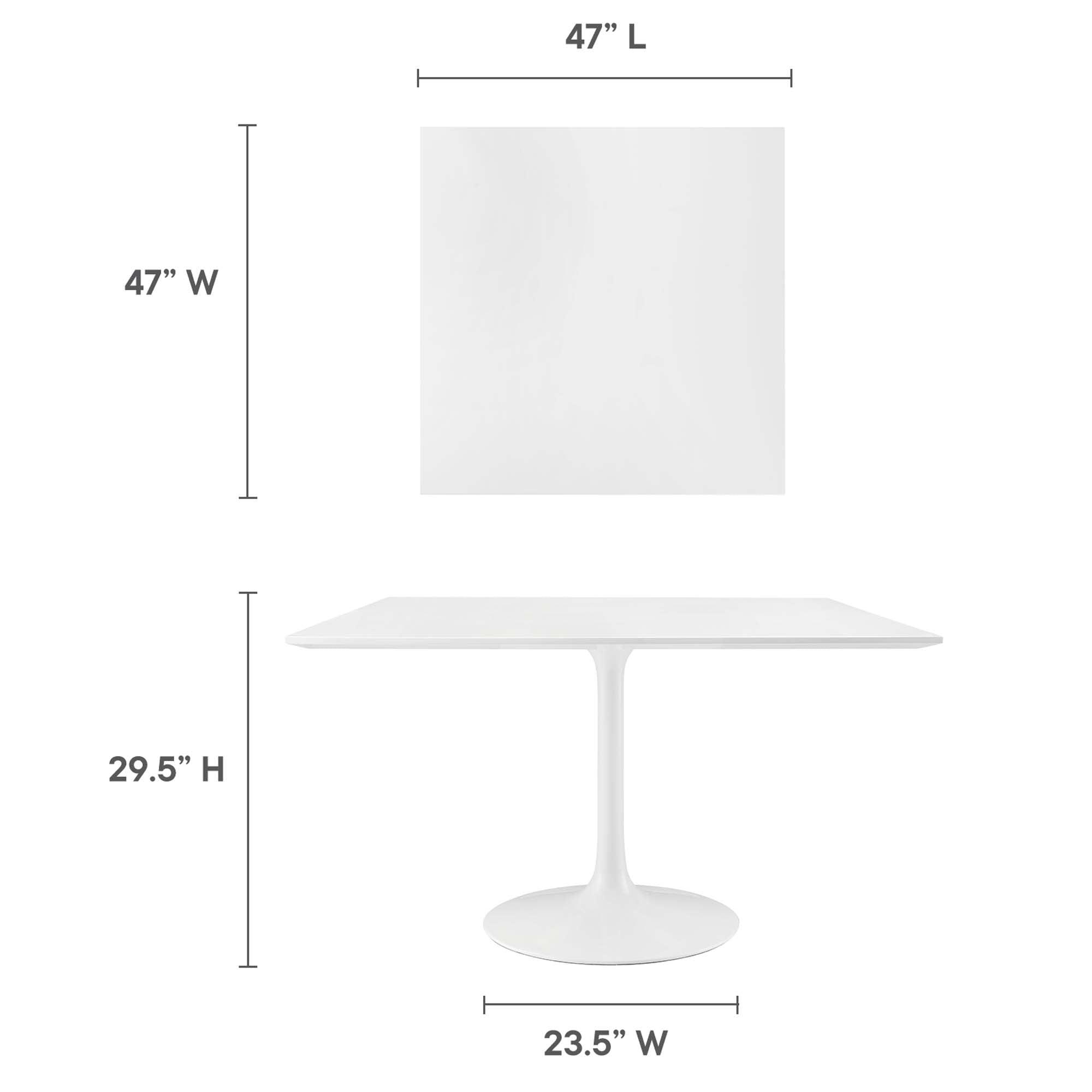Lippa 48" Square Wood Dining Table
