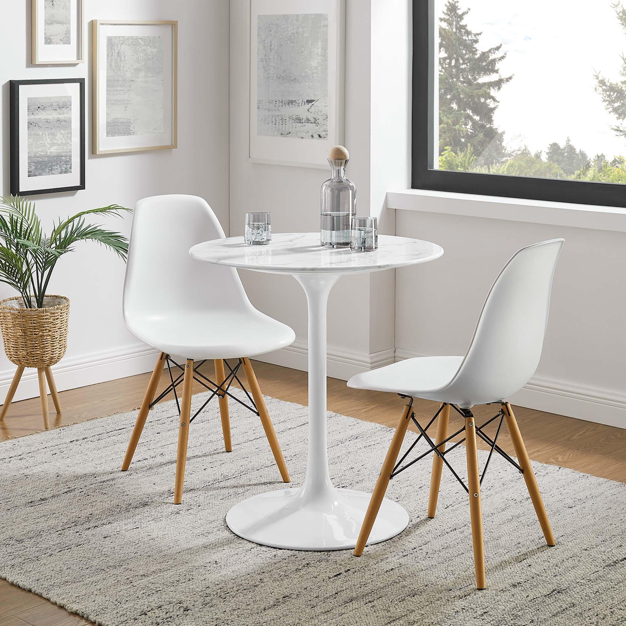 Lippa 28" Round Faux Marble Dining Table
