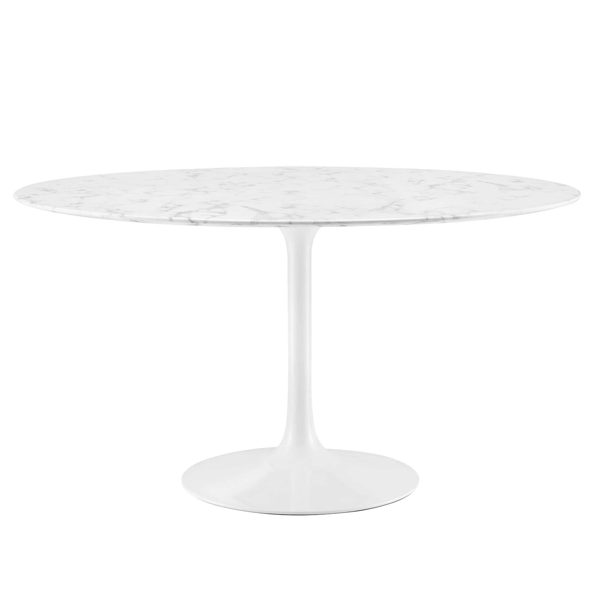 Lippa 54" Round Faux Marble Dining Table