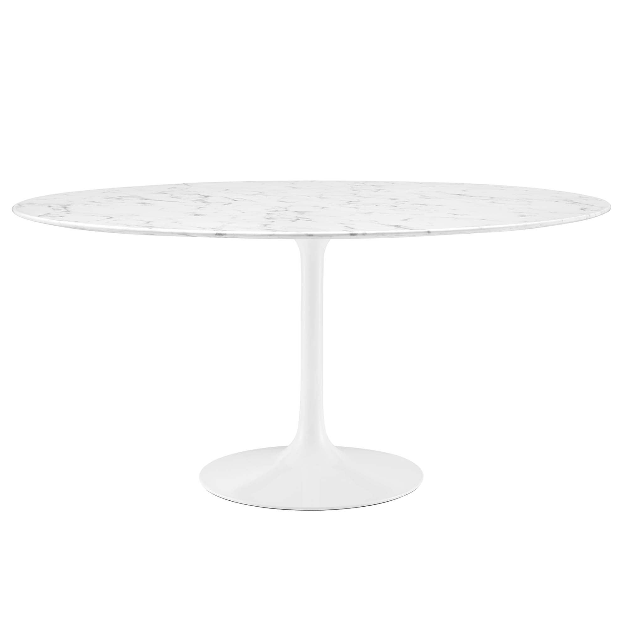 Lippa 60" Round Faux Marble Dining Table
