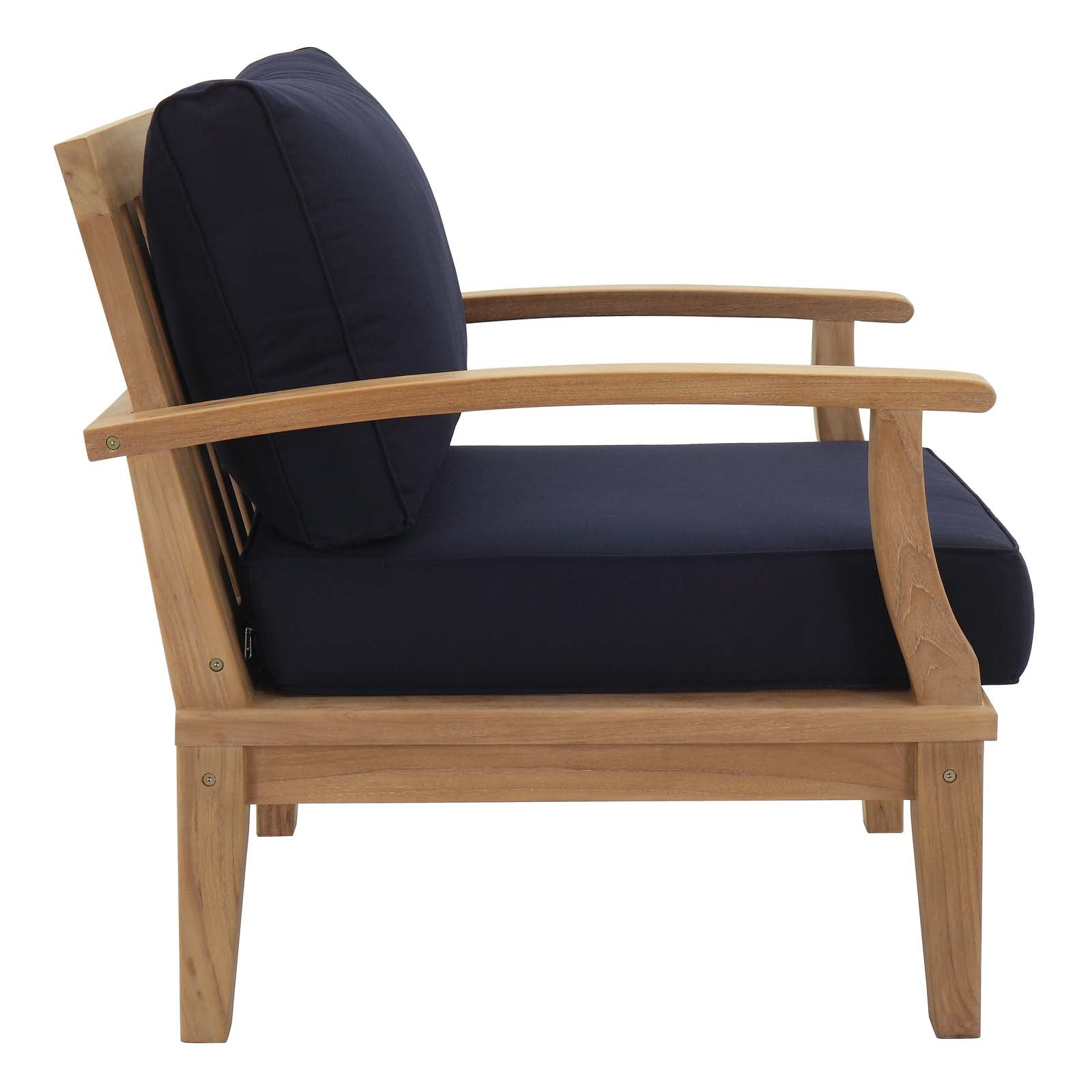 Marina Outdoor Patio Teak Armchair-Outdoor Arm Chair-Modway-Wall2Wall Furnishings