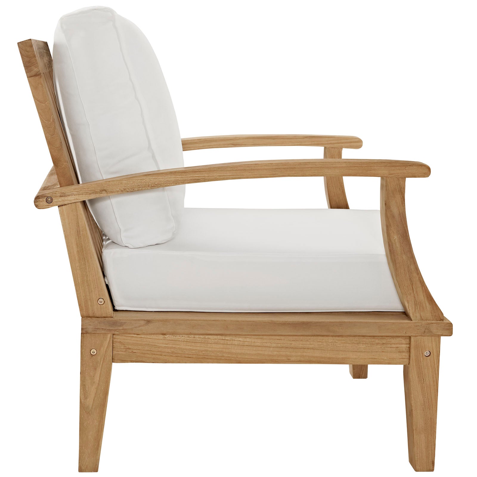 Marina Outdoor Patio Teak Armchair-Outdoor Arm Chair-Modway-Wall2Wall Furnishings