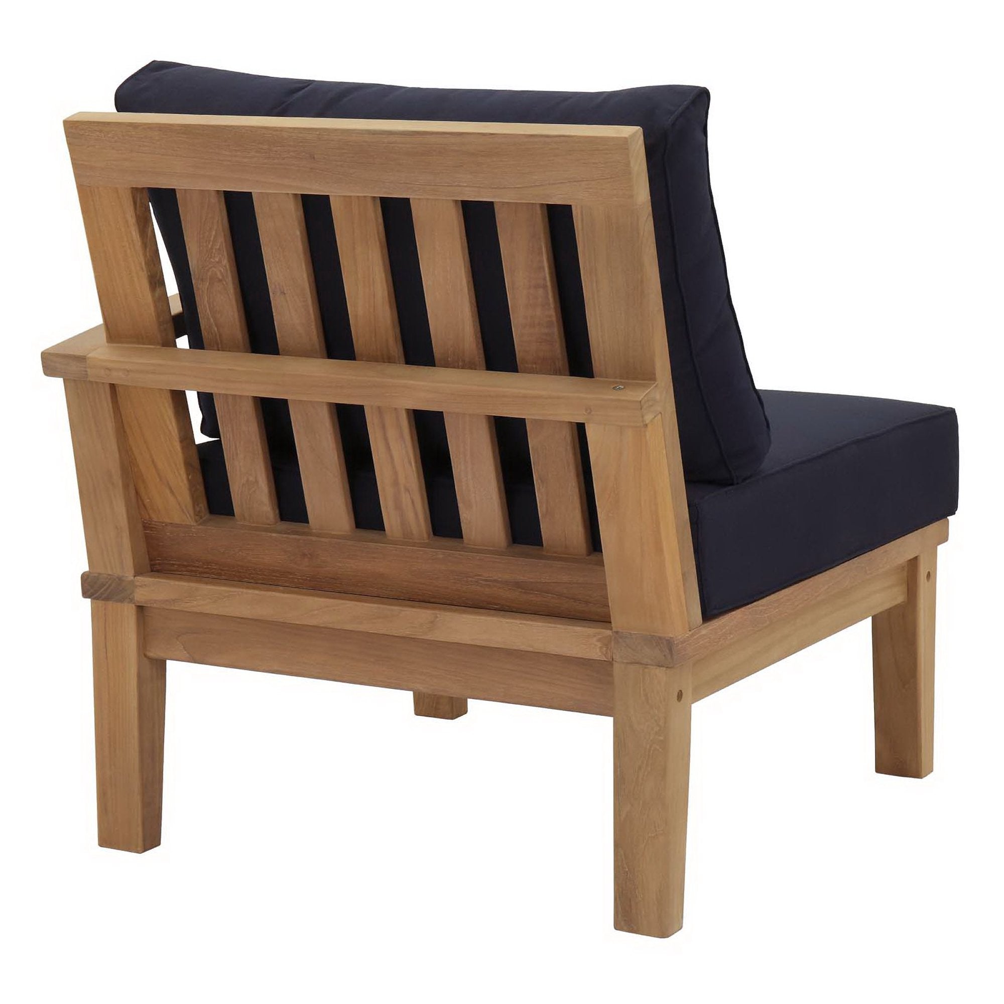 Marina Outdoor Patio Teak Right-Facing Sofa