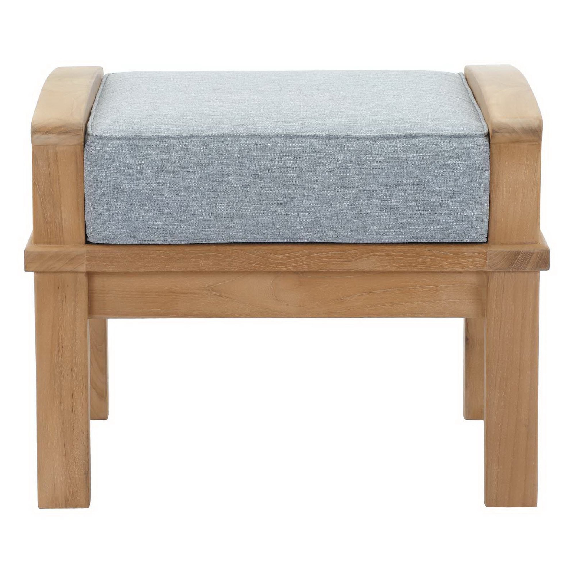 Marina Outdoor Patio Teak Ottoman
