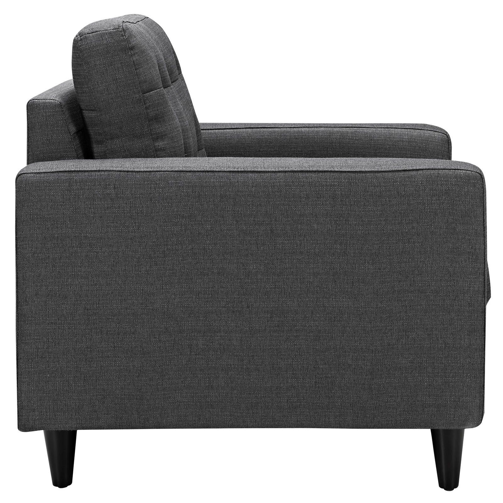 Empress Armchair Upholstered Fabric Set of 2-Sofa Set-Modway-Wall2Wall Furnishings