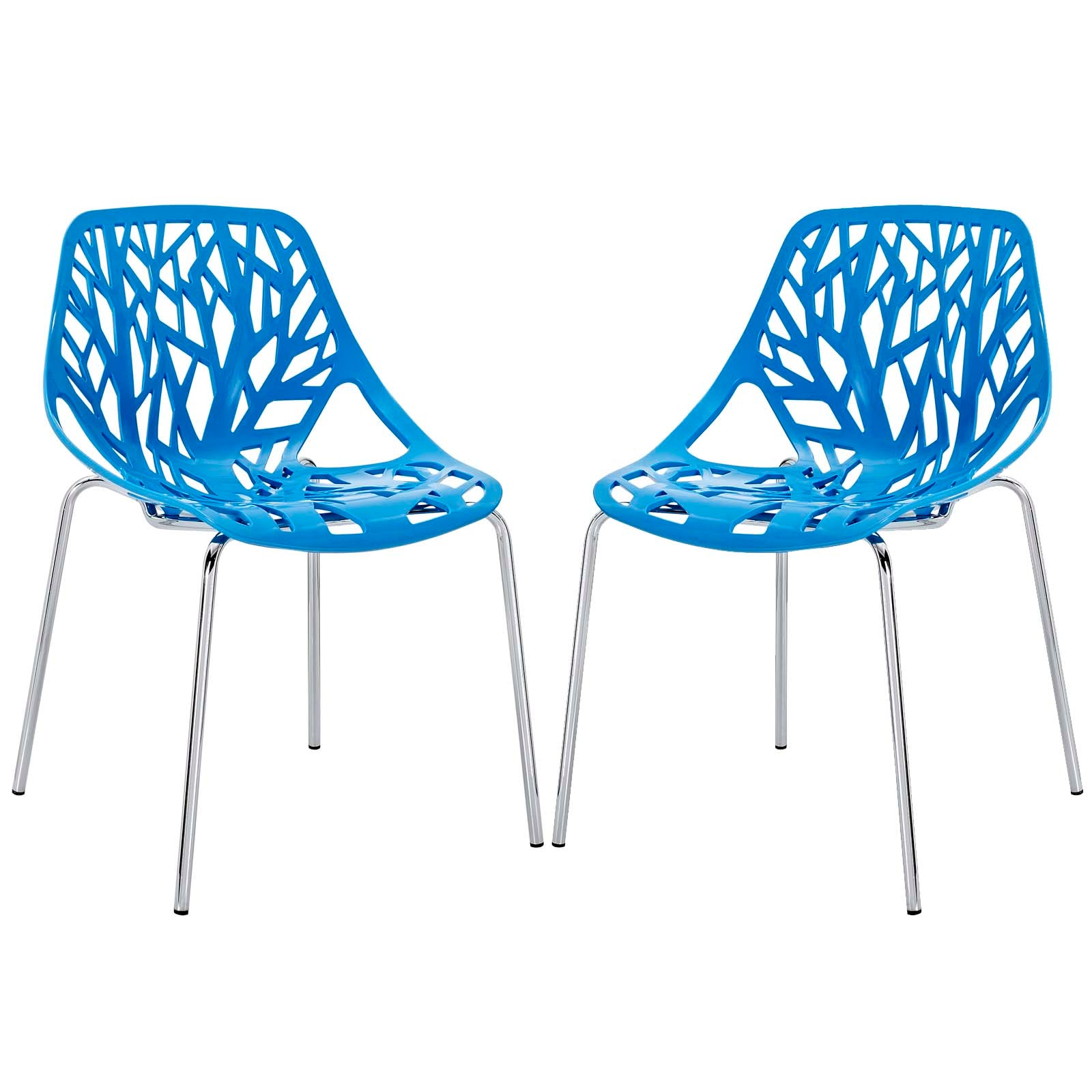 Stencil Dining Side Chair Set of 2-Dining Chair-Modway-Wall2Wall Furnishings