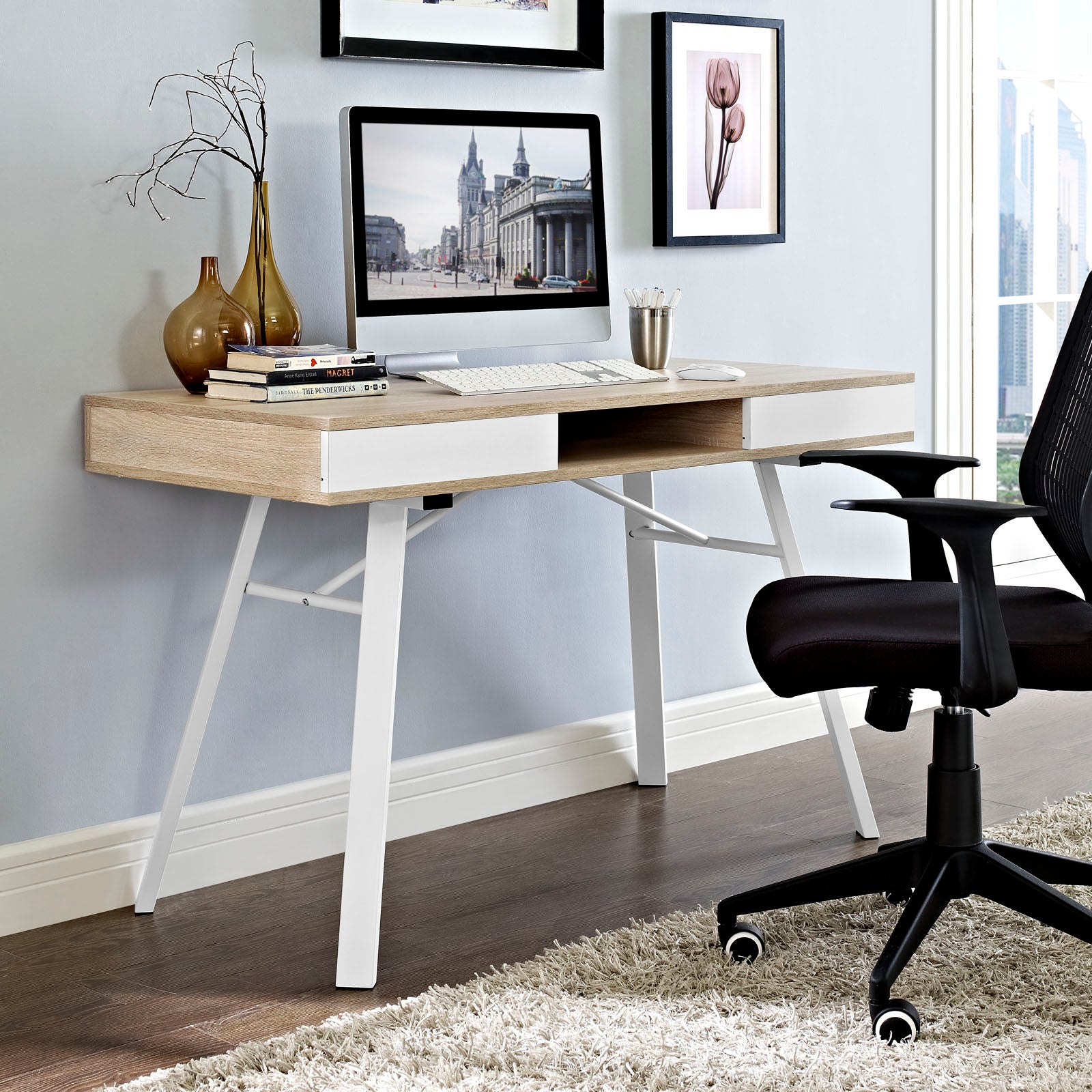 Stir Office Desk-Desk-Modway-Wall2Wall Furnishings