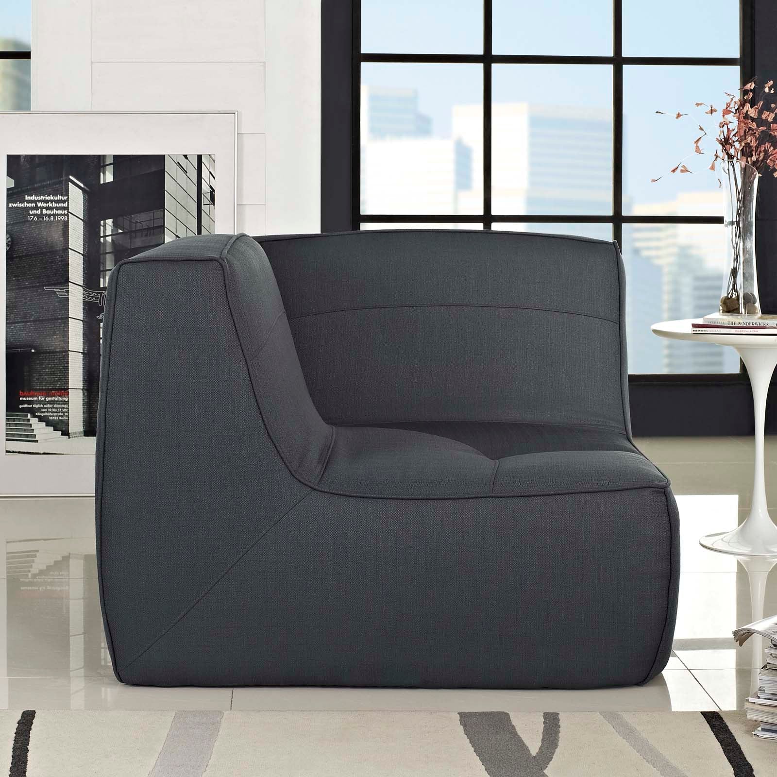 Align Upholstered Fabric Corner Sofa-Sofa-Modway-Wall2Wall Furnishings