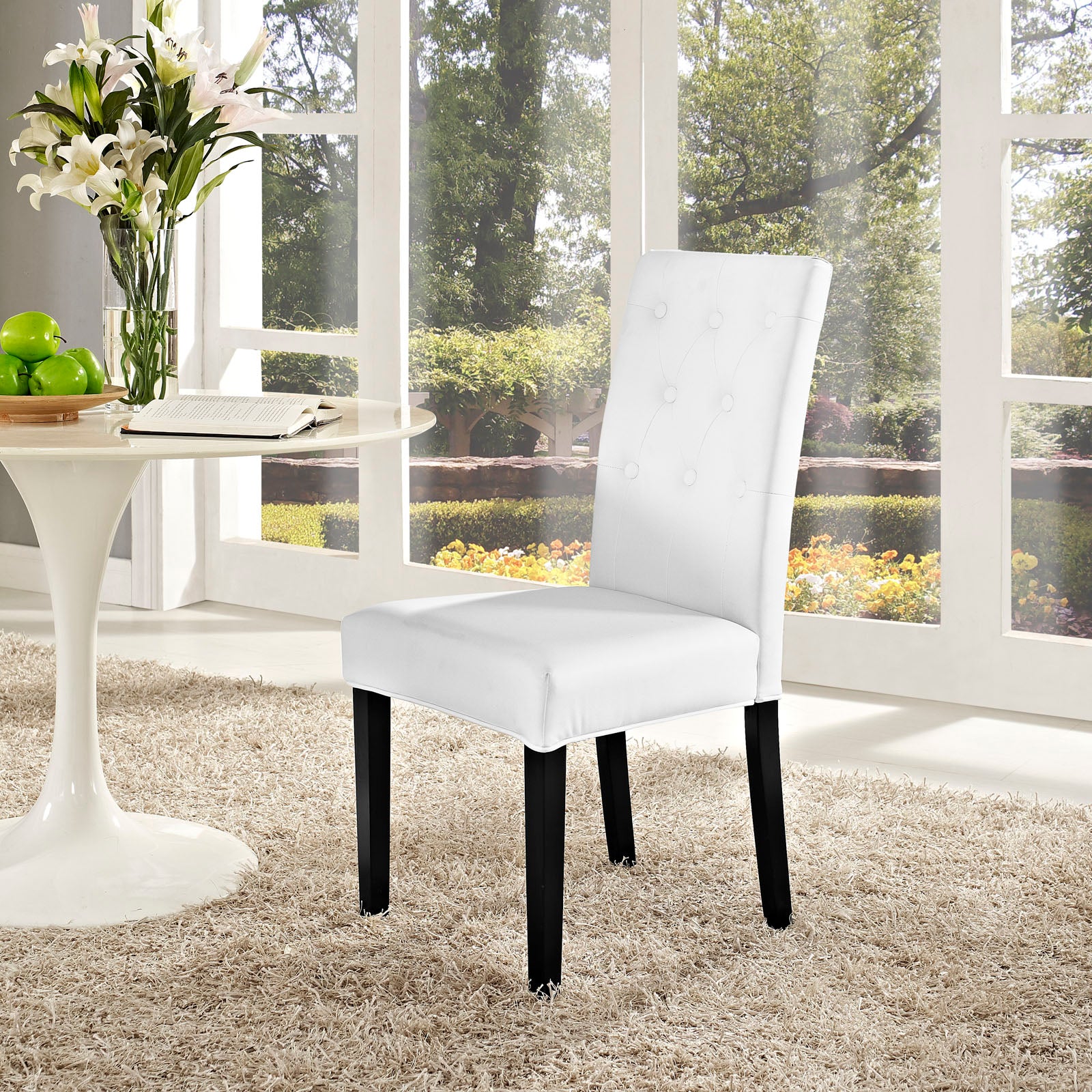 Confer Dining Vinyl Side Chair-Dining Chair-Modway-Wall2Wall Furnishings