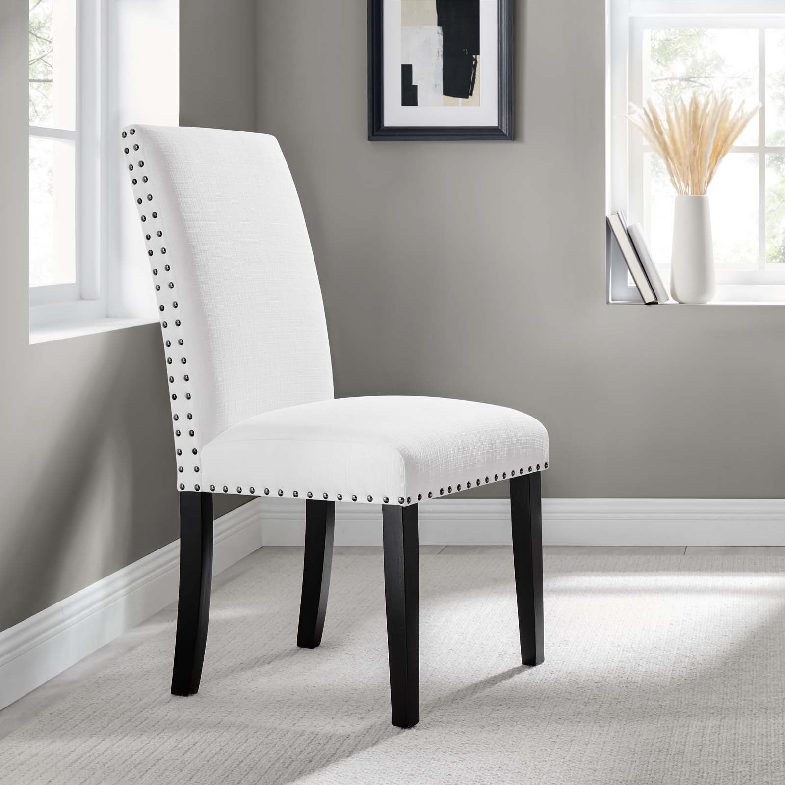 Parcel Dining Upholstered Fabric Side Chair-Dining Chair-Modway-Wall2Wall Furnishings