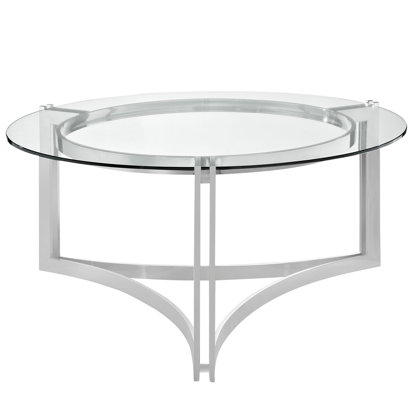 Signet Stainless Steel Coffee Table-Coffee Table-Modway-Wall2Wall Furnishings
