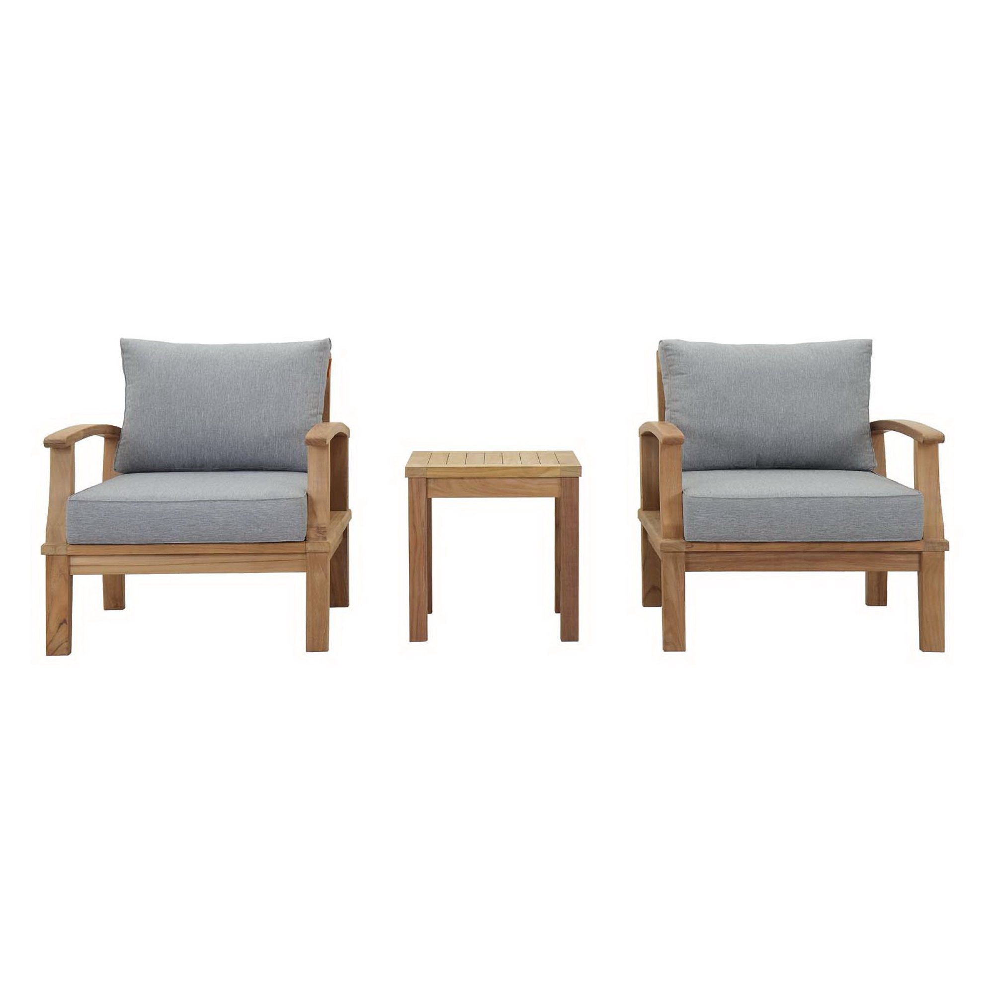 Marina 3 Piece Outdoor Patio Teak Set