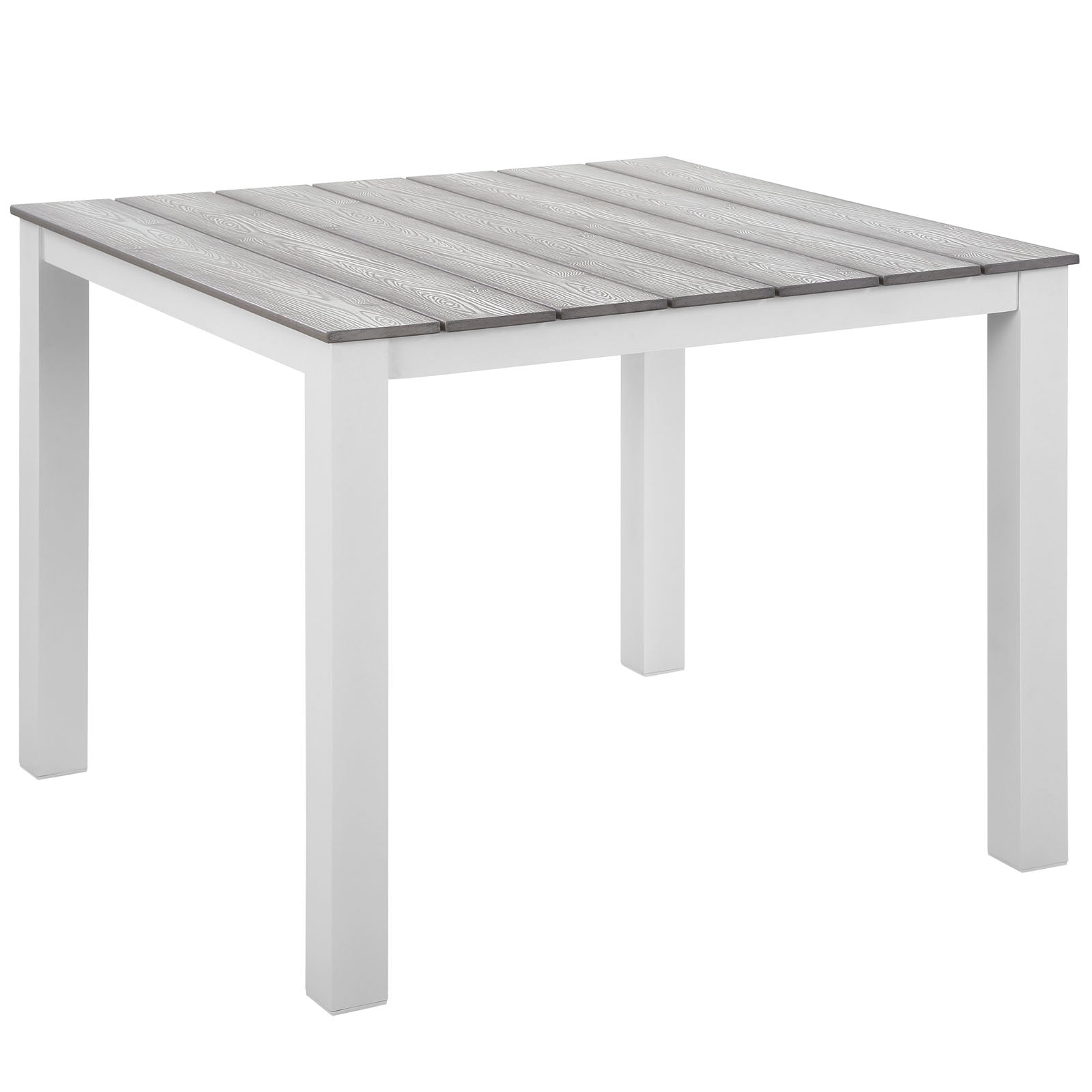 Maine 40" Outdoor Patio Dining Table-Outdoor Dining Table-Modway-Wall2Wall Furnishings