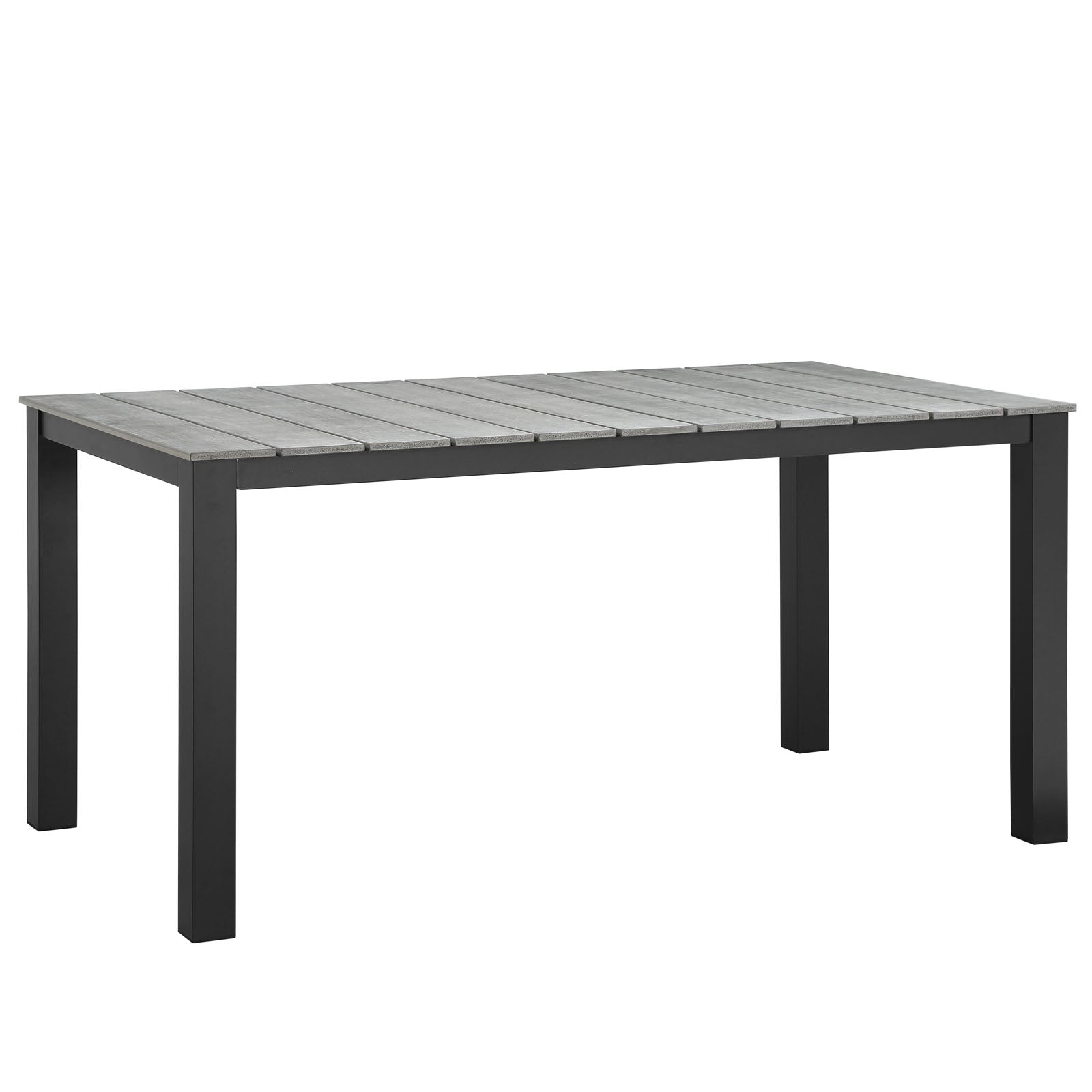 Maine 63" Outdoor Patio Dining Table-Outdoor Dining Table-Modway-Wall2Wall Furnishings