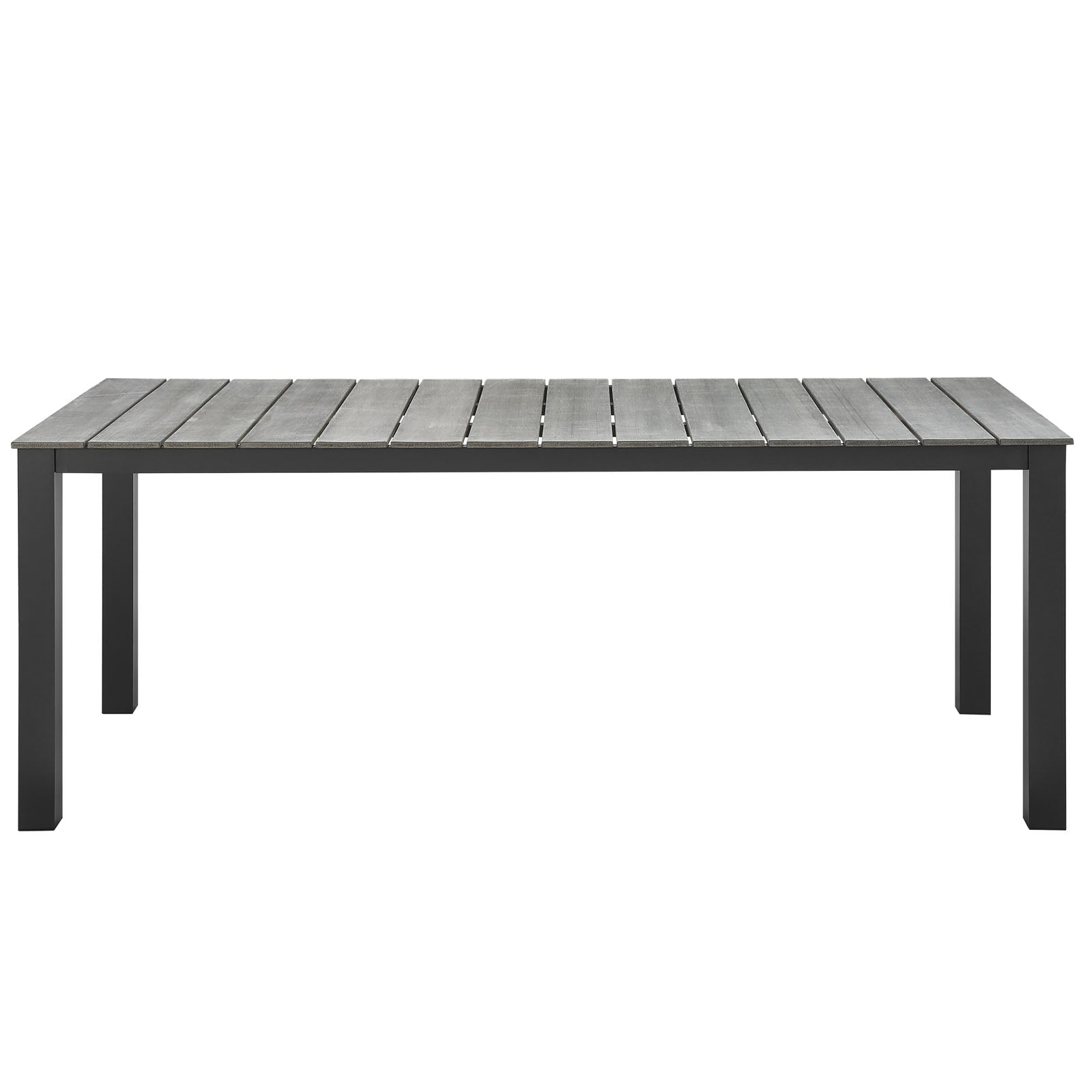 Maine 80" Outdoor Patio Dining Table-Outdoor Dining Table-Modway-Wall2Wall Furnishings