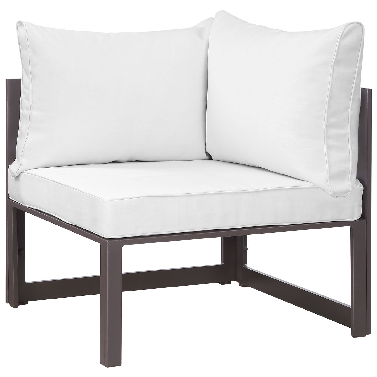 Fortuna Corner Outdoor Patio Armchair-Outdoor Arm Chair-Modway-Wall2Wall Furnishings