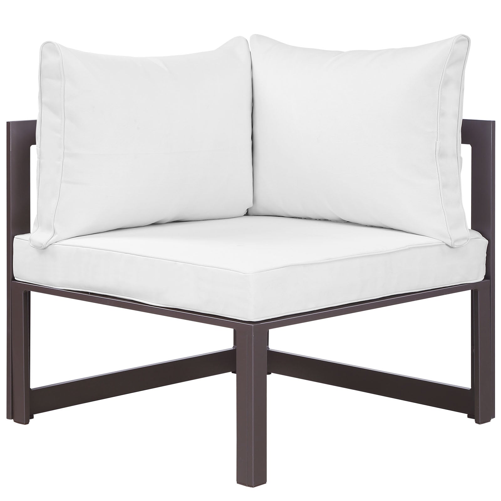 Fortuna Corner Outdoor Patio Armchair-Outdoor Arm Chair-Modway-Wall2Wall Furnishings