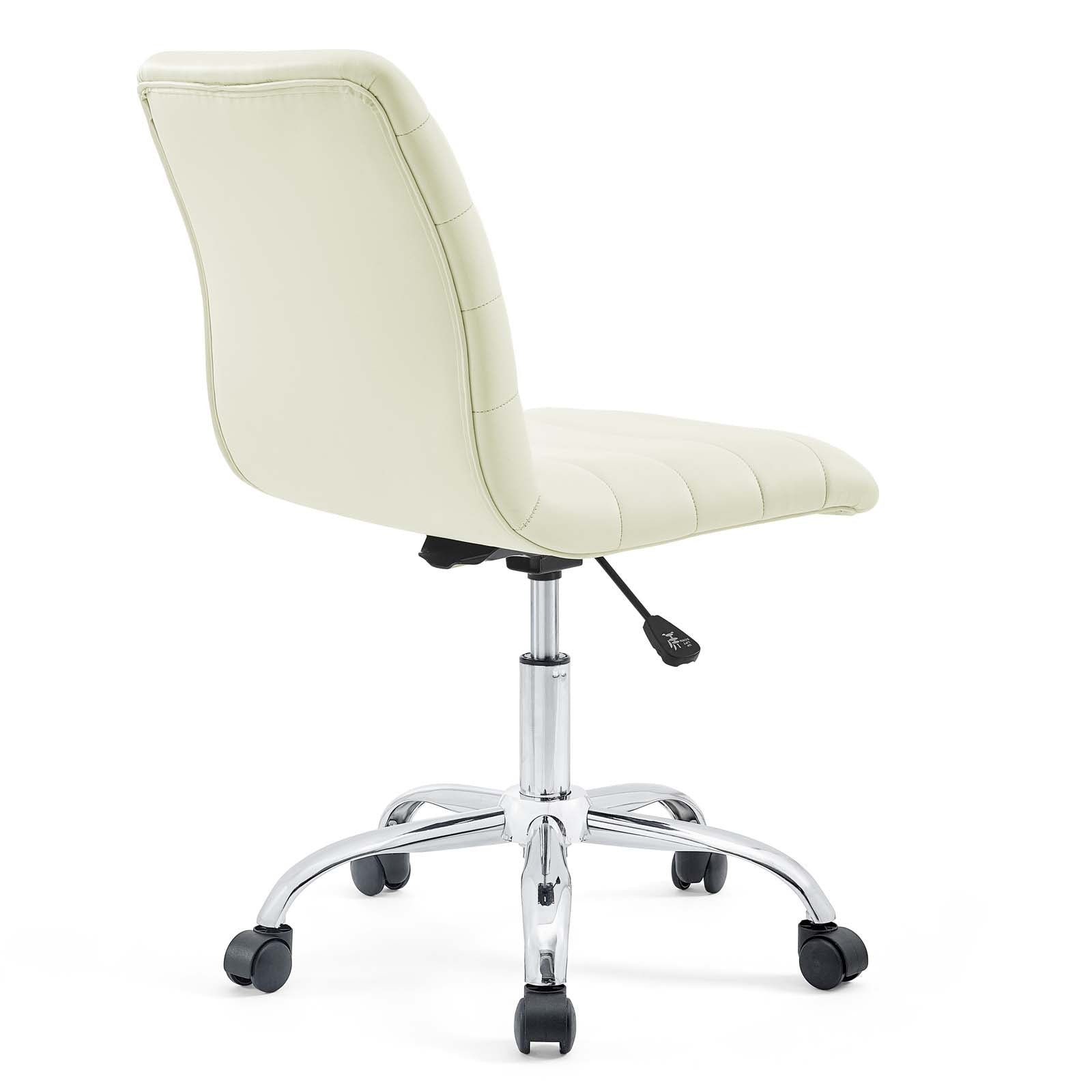 Ripple Armless Mid Back Vinyl Office Chair-Office Chair-Modway-Wall2Wall Furnishings