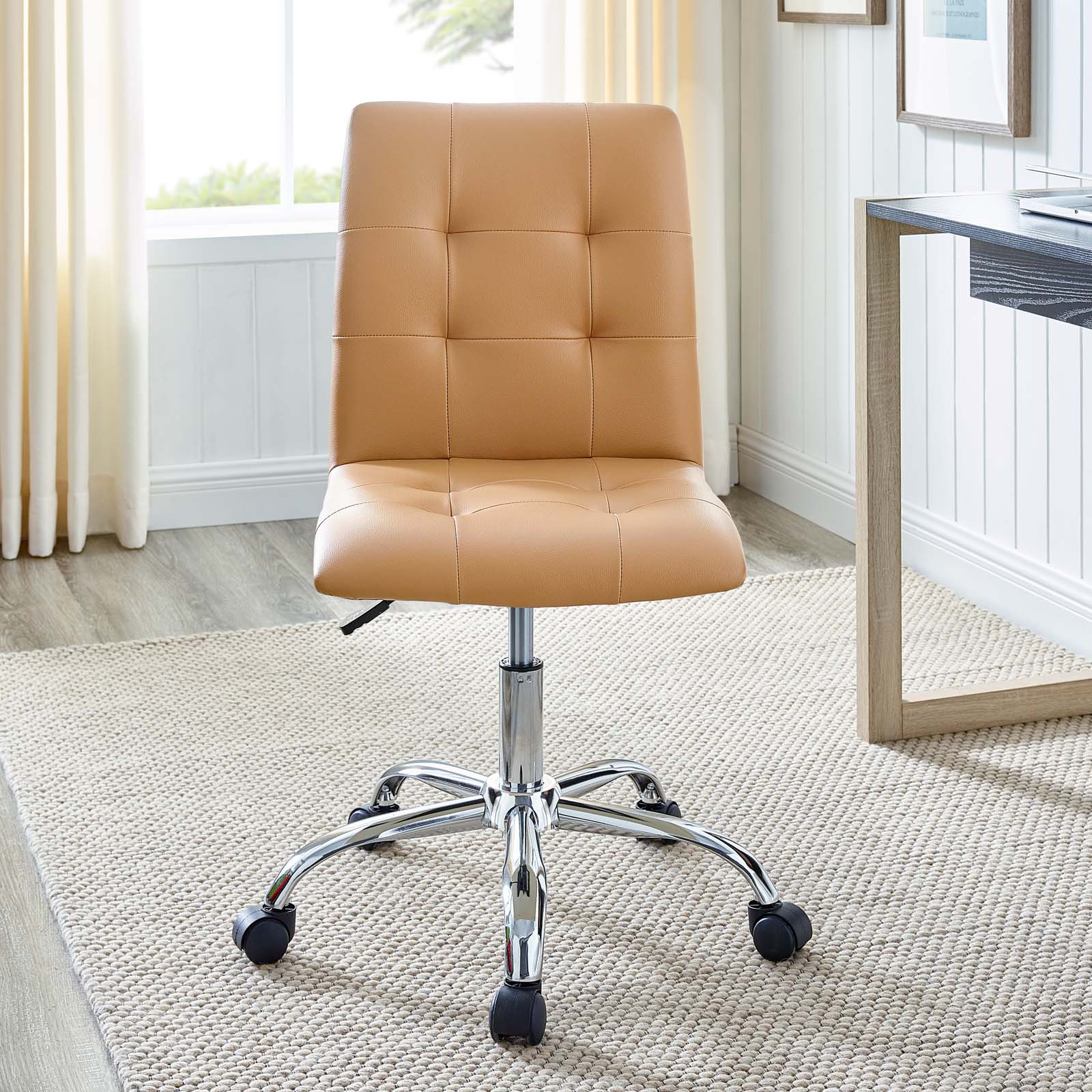 Prim Armless Mid Back Office Chair-Office Chair-Modway-Wall2Wall Furnishings