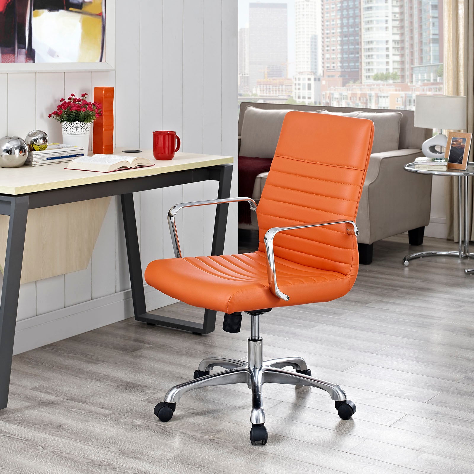 Finesse Mid Back Office Chair-Office Chair-Modway-Wall2Wall Furnishings