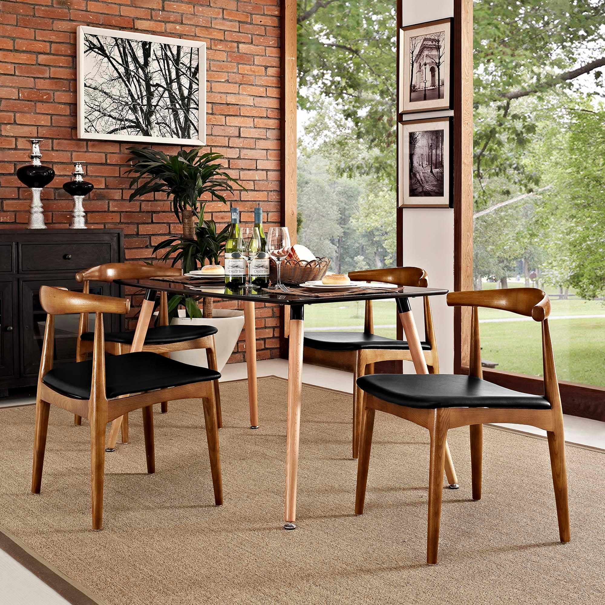 Tracy Wood Dining Chairs Set of 4