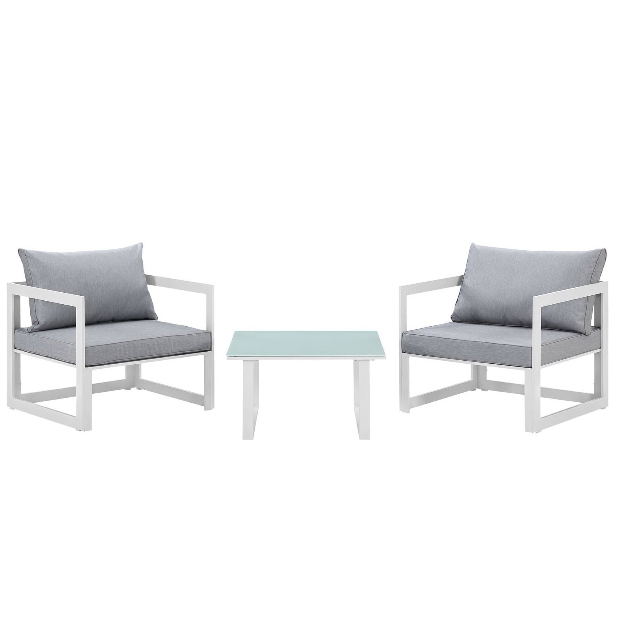 Fortuna 3 Piece Outdoor Patio Sectional Sofa Set