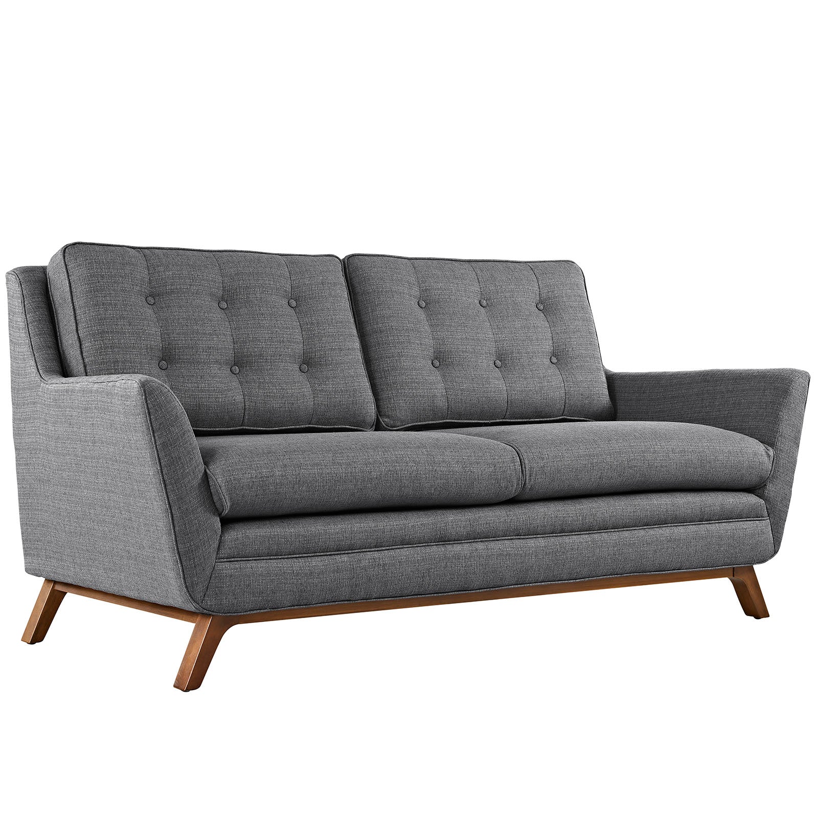 Beguile Upholstered Fabric Loveseat-Loveseat-Modway-Wall2Wall Furnishings