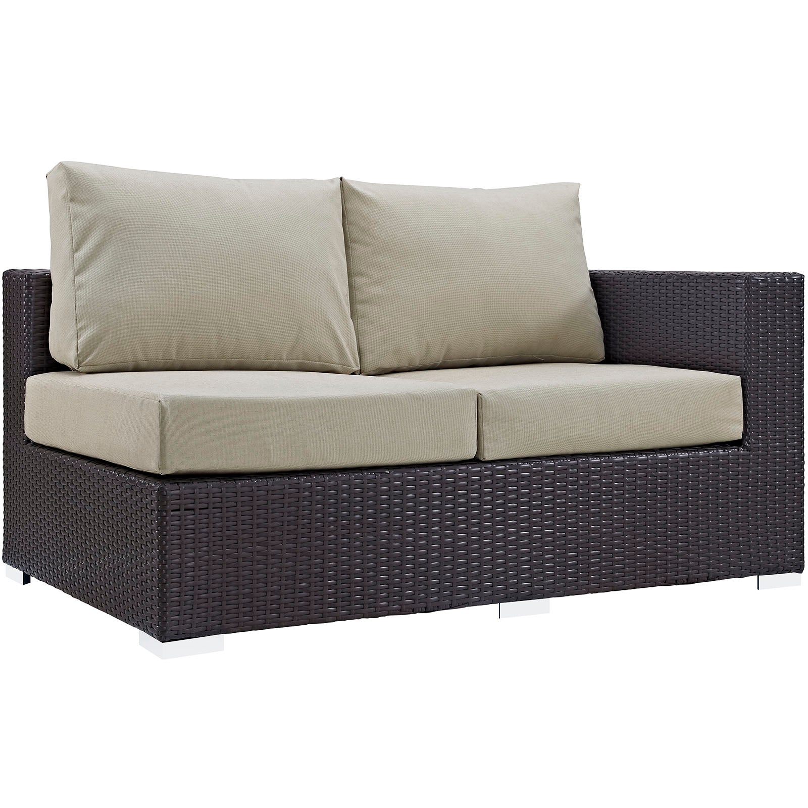Convene Outdoor Patio Right Arm Loveseat-Outdoor Loveseat-Modway-Wall2Wall Furnishings