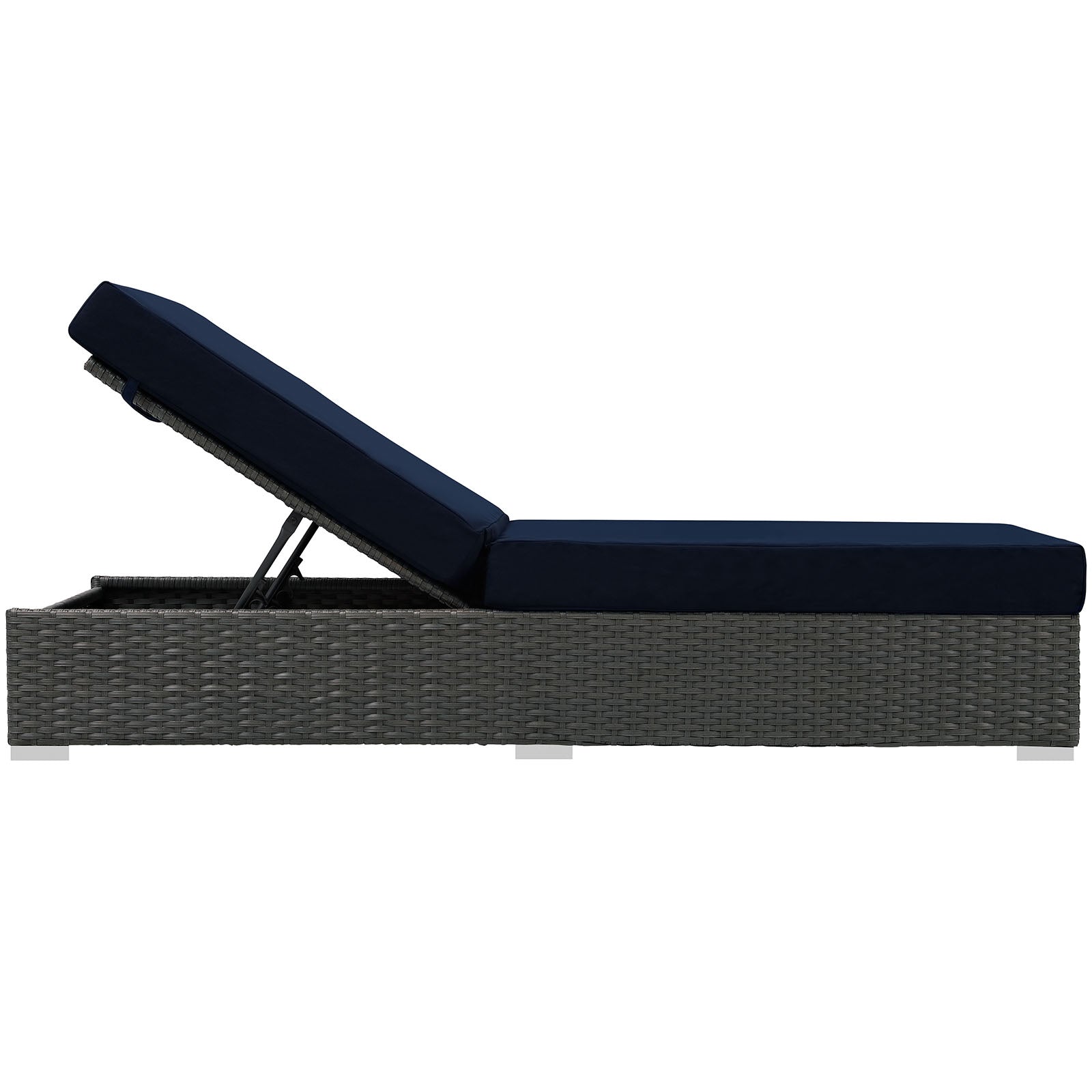 Sojourn Outdoor Patio Sunbrella® Chaise Lounge-Outdoor Chaise-Modway-Wall2Wall Furnishings