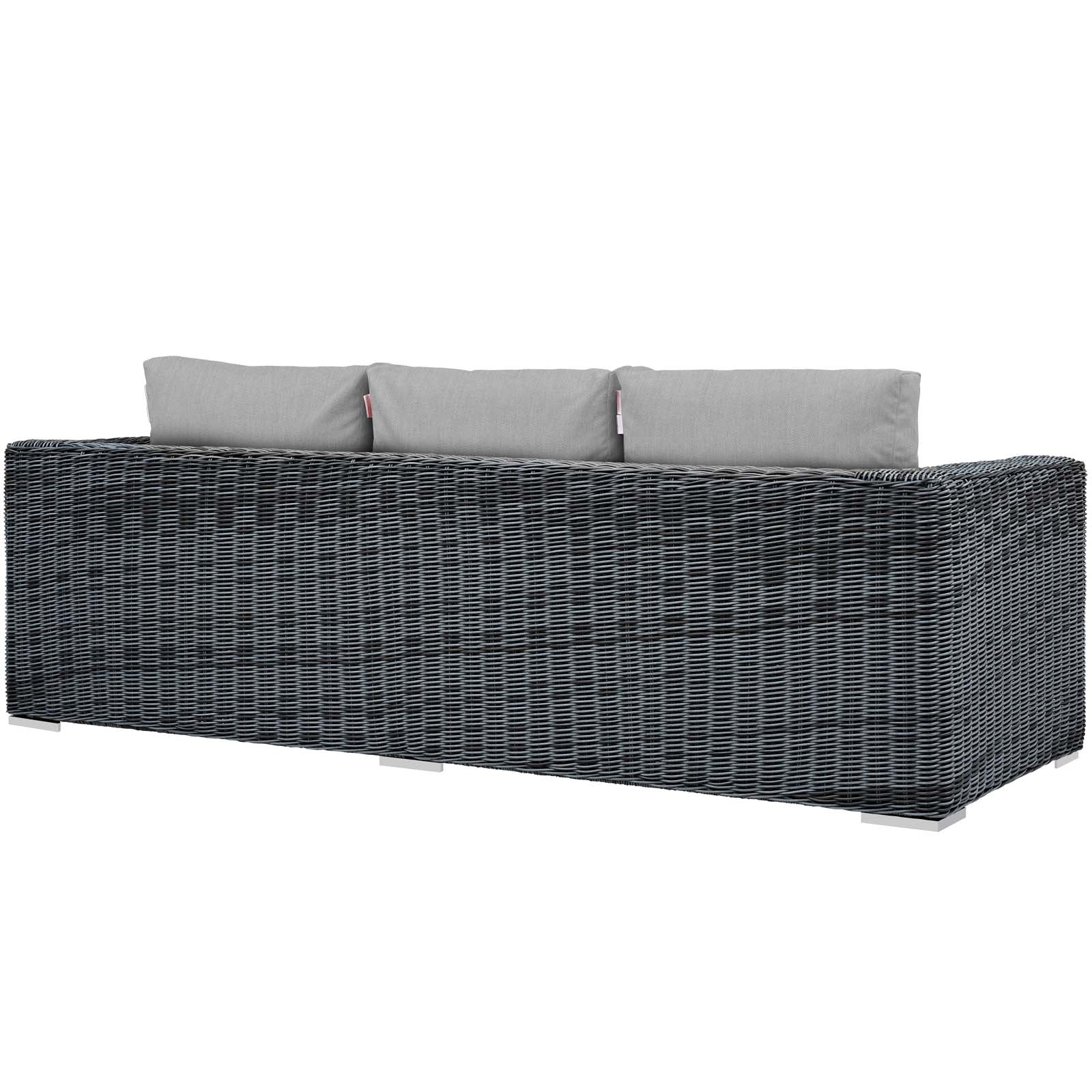 Summon Outdoor Patio Sunbrella® Sofa-Outdoor Sofa-Modway-Wall2Wall Furnishings