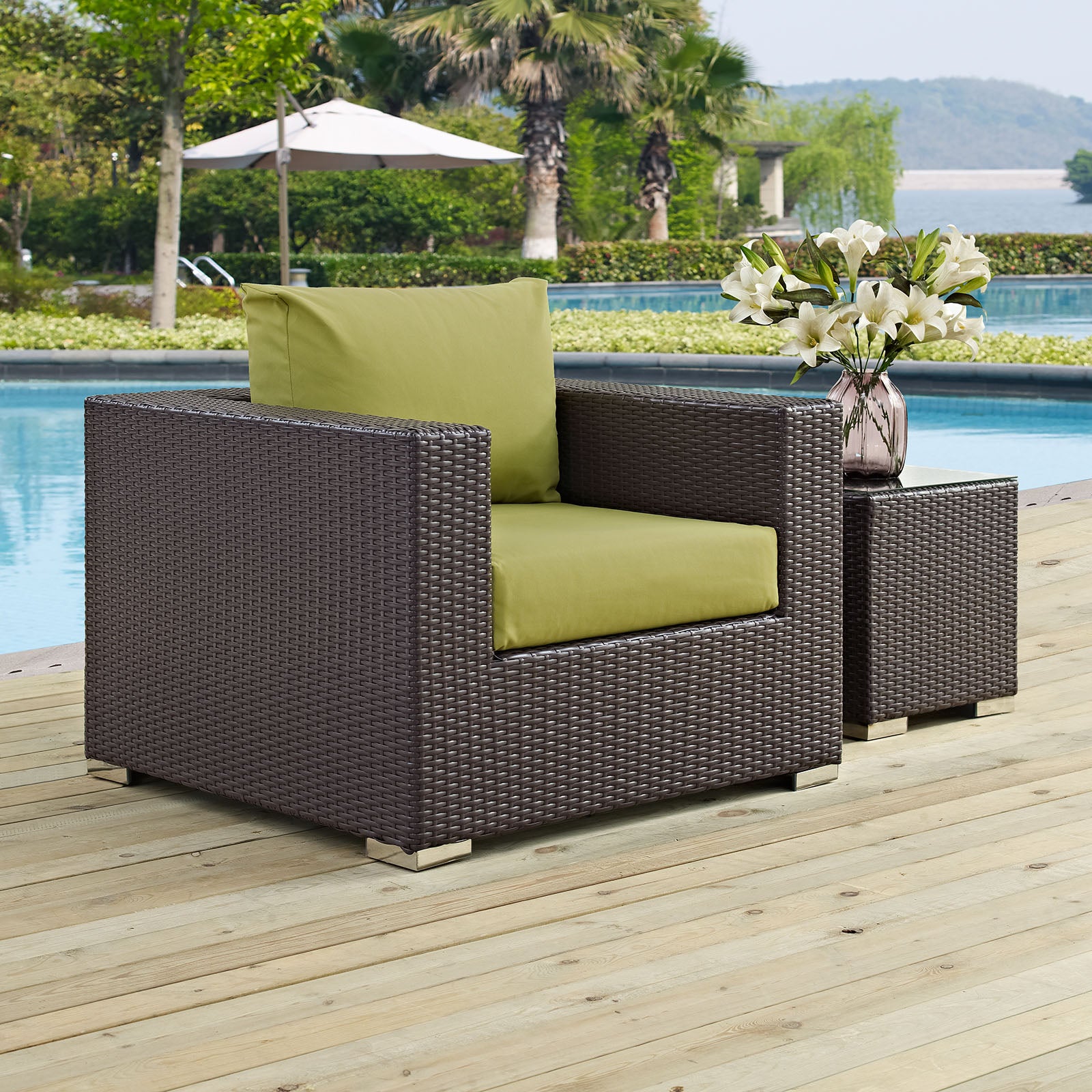 Convene Outdoor Patio Armchair-Outdoor Arm Chair-Modway-Wall2Wall Furnishings