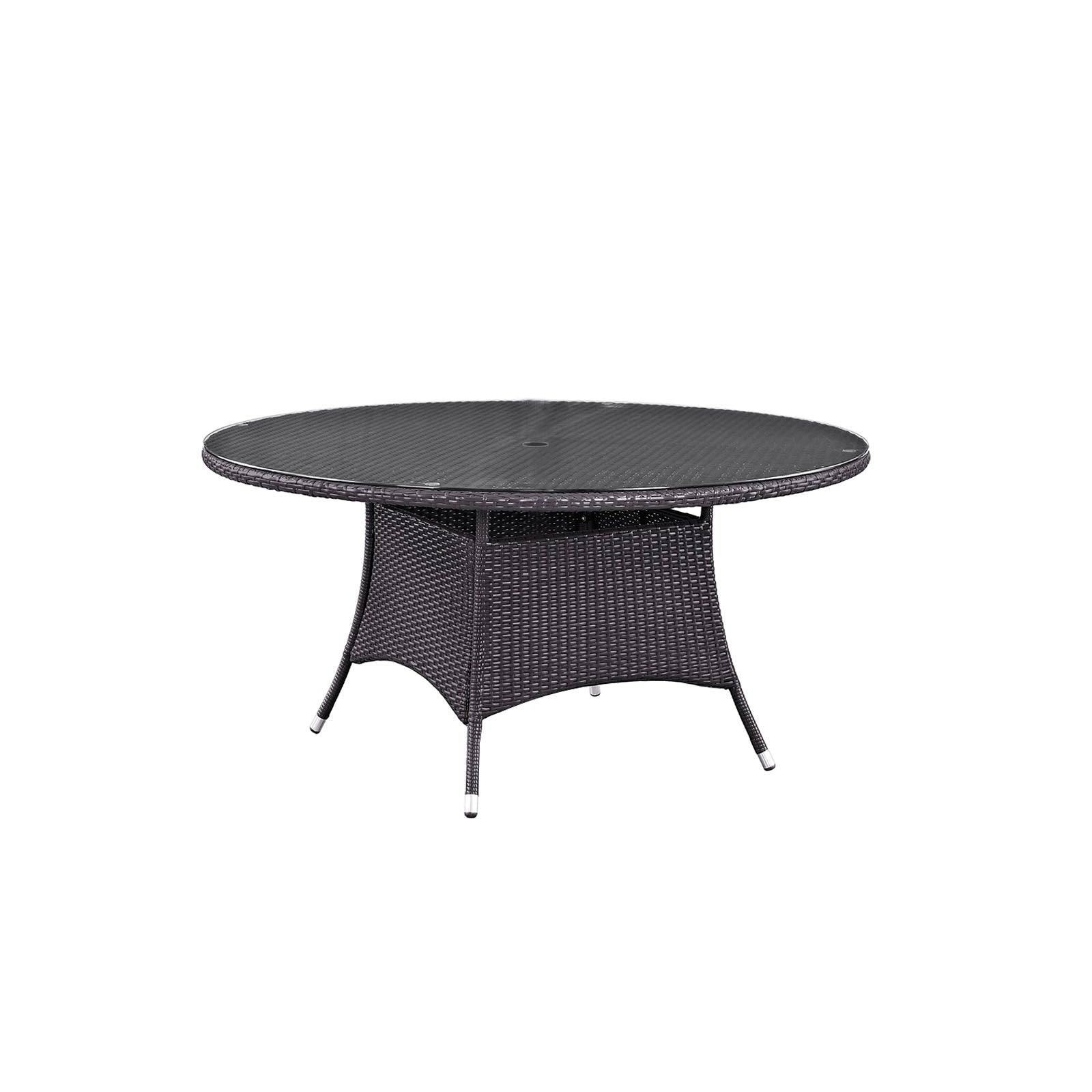 Convene 59" Round Outdoor Patio Dining Table-Outdoor Dining Table-Modway-Wall2Wall Furnishings