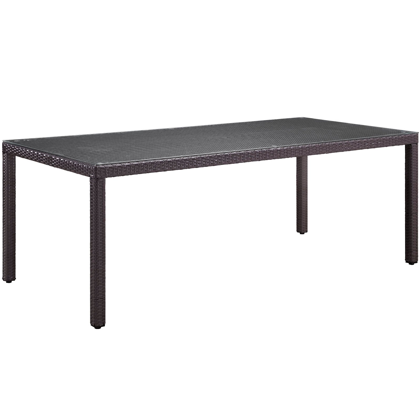 Convene 82" Outdoor Patio Dining Table-Outdoor Dining Table-Modway-Wall2Wall Furnishings