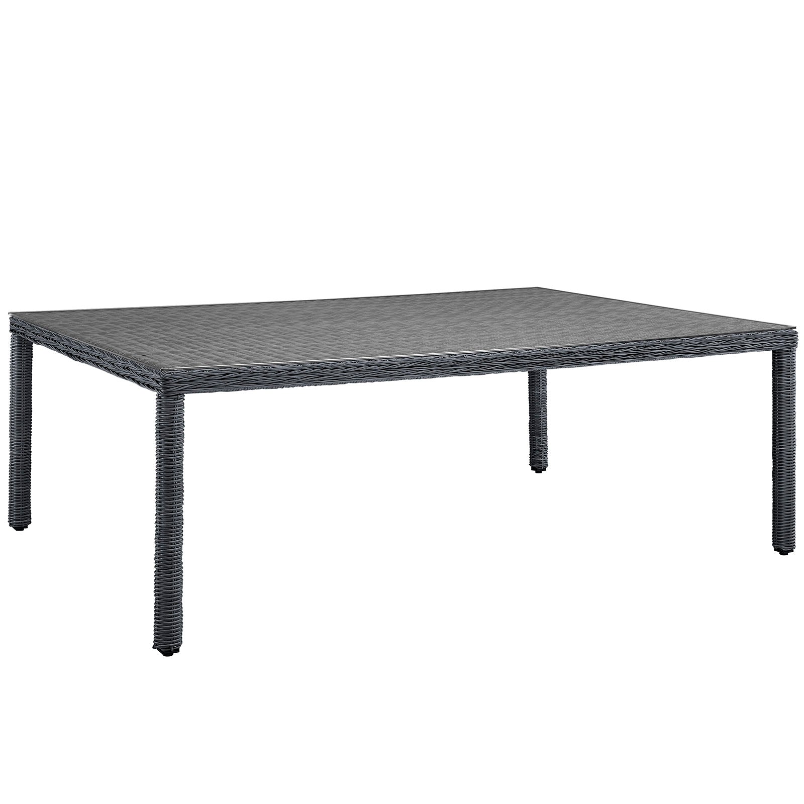 Summon 90" Outdoor Patio Dining Table-Outdoor Dining Table-Modway-Wall2Wall Furnishings