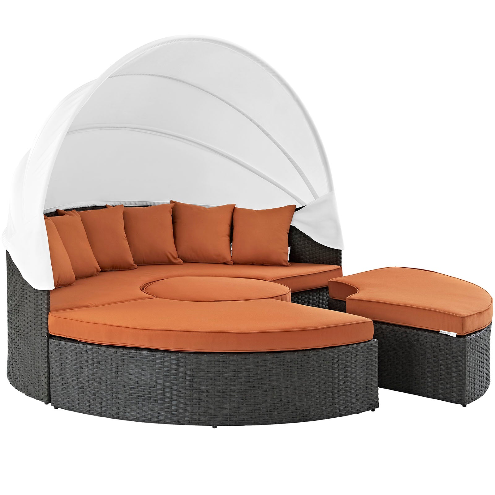 Sojourn Outdoor Patio Sunbrella® Daybed-Outdoor Daybed-Modway-Wall2Wall Furnishings