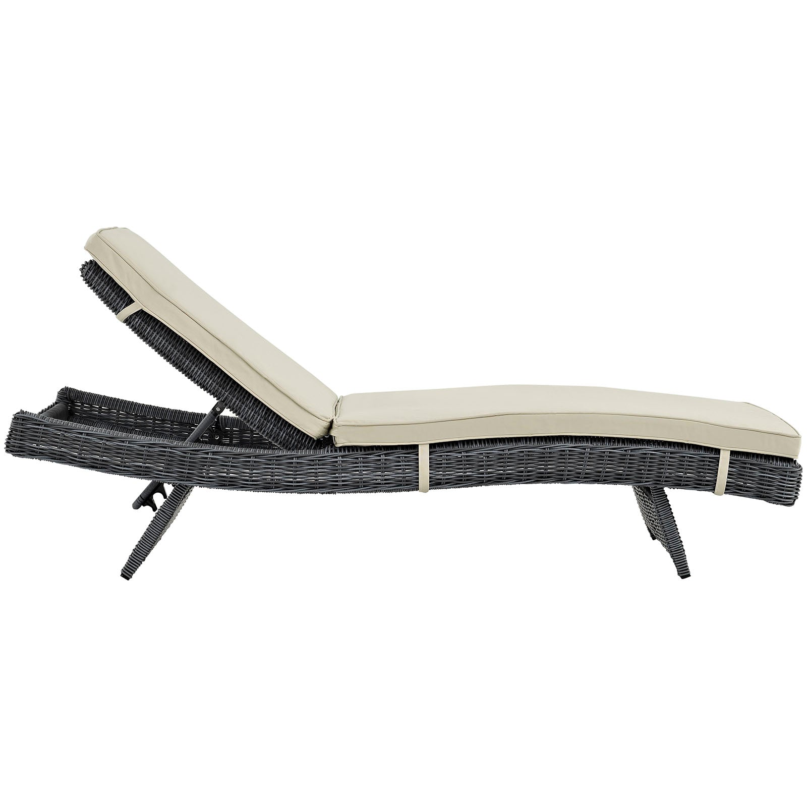 Summon Outdoor Patio Sunbrella® Chaise-Outdoor Chaise-Modway-Wall2Wall Furnishings