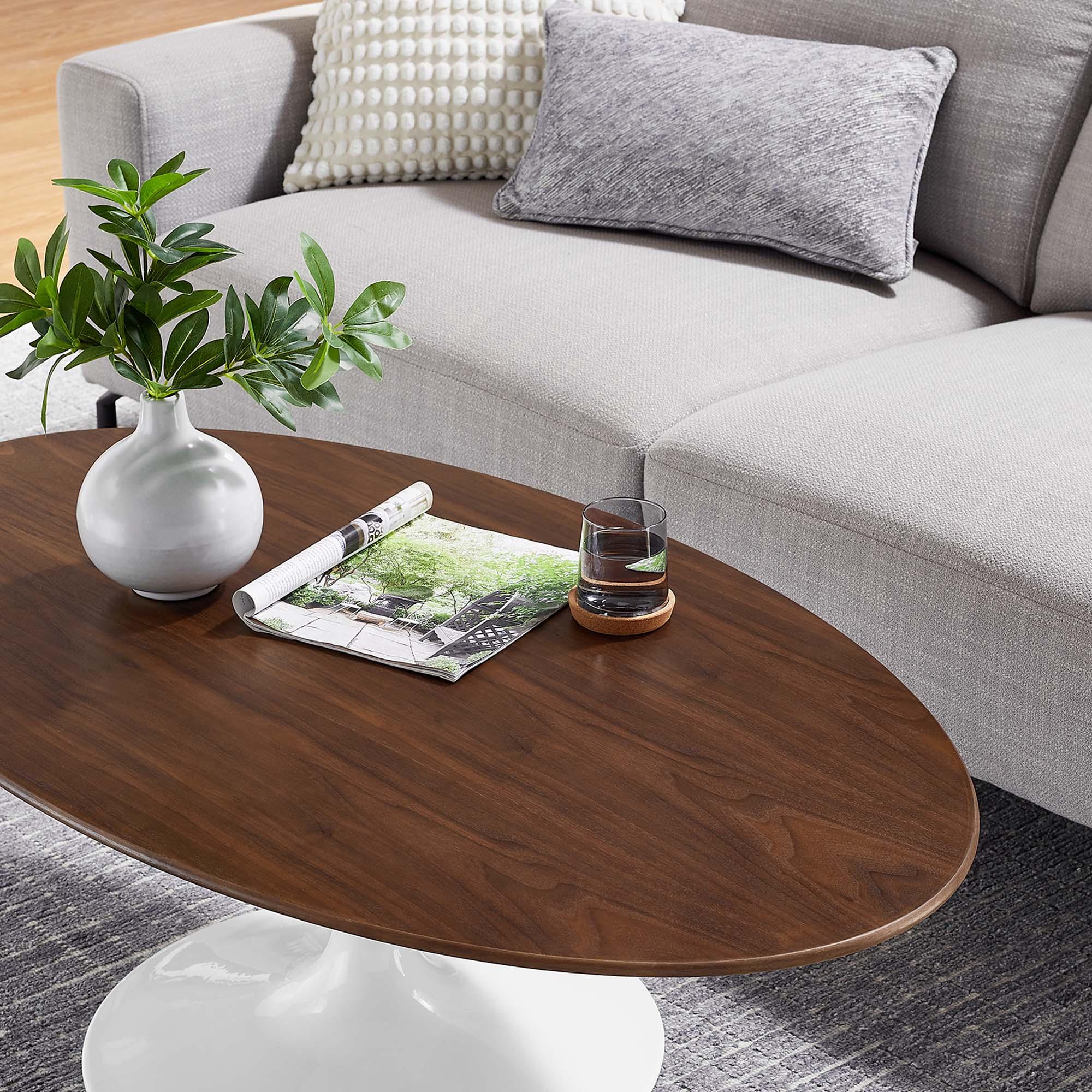 Lippa 48" Oval Wood Coffee Table
