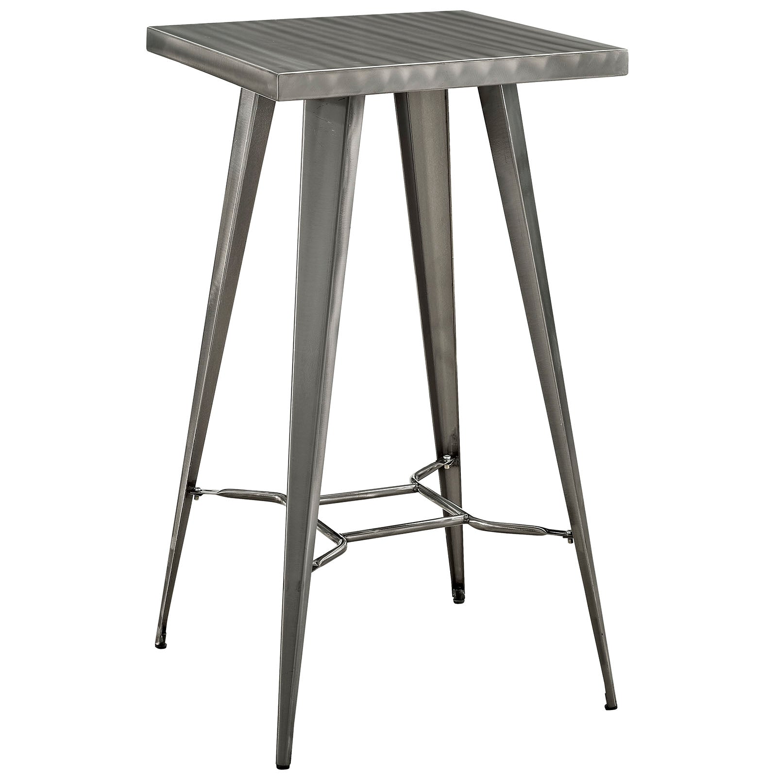 Direct Metal Bar Table-Bar Table-Modway-Wall2Wall Furnishings
