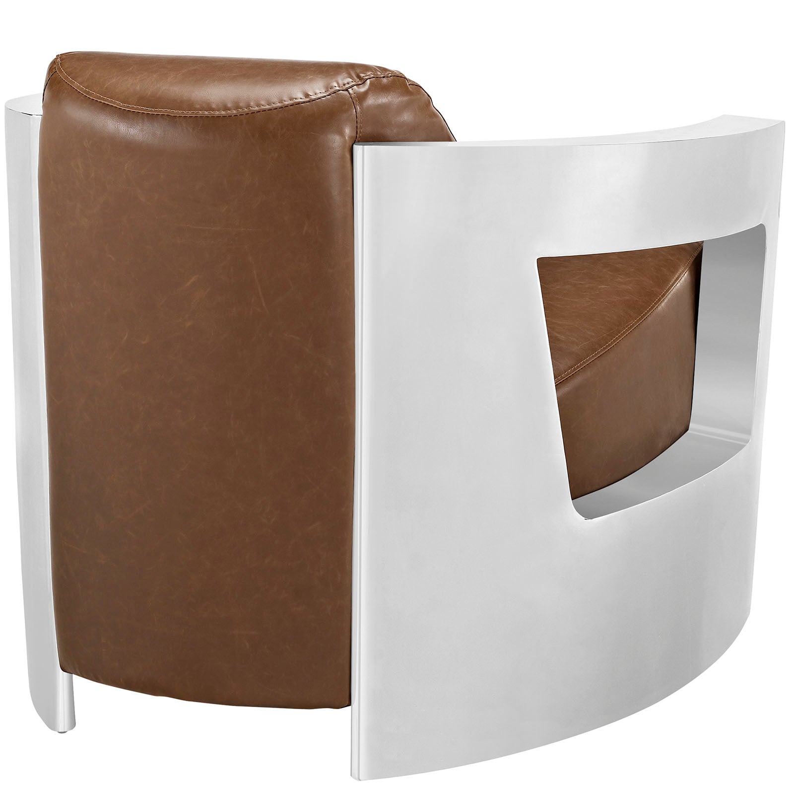 Trip Leather Lounge Chair-Chair-Modway-Wall2Wall Furnishings