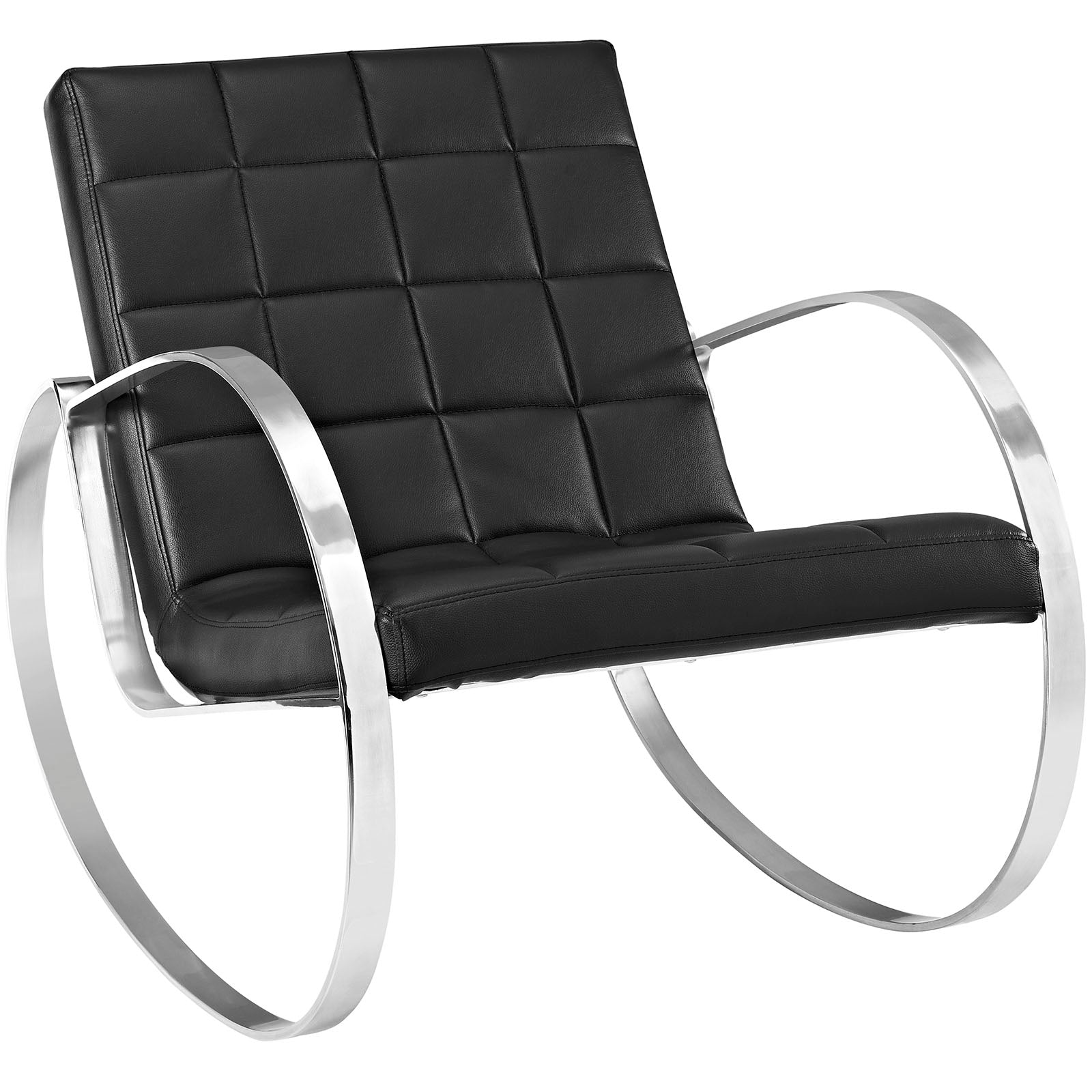 Gravitas Upholstered Vinyl Lounge Chair-Lounge Chair-Modway-Wall2Wall Furnishings