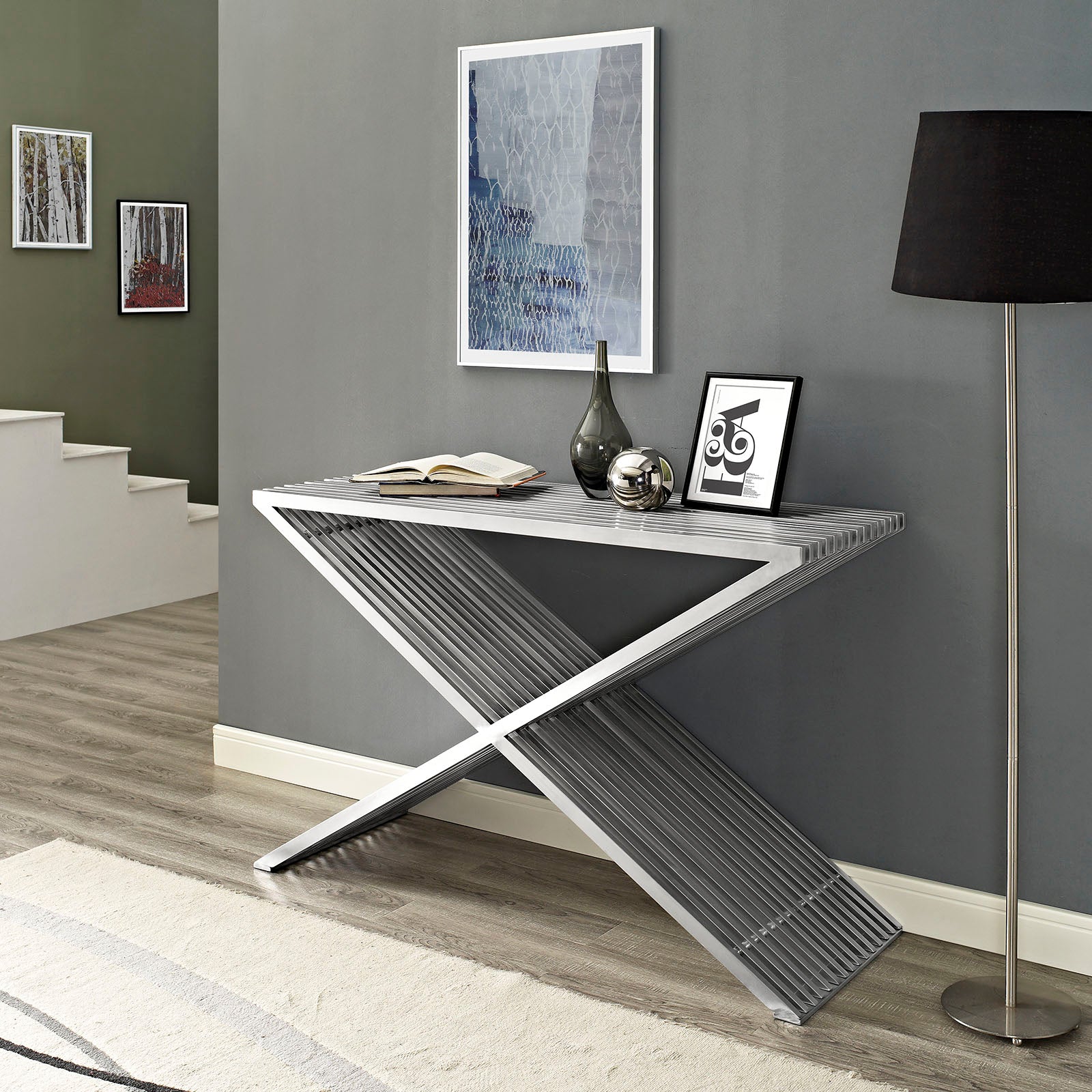 Press Console Table-Console Table-Modway-Wall2Wall Furnishings