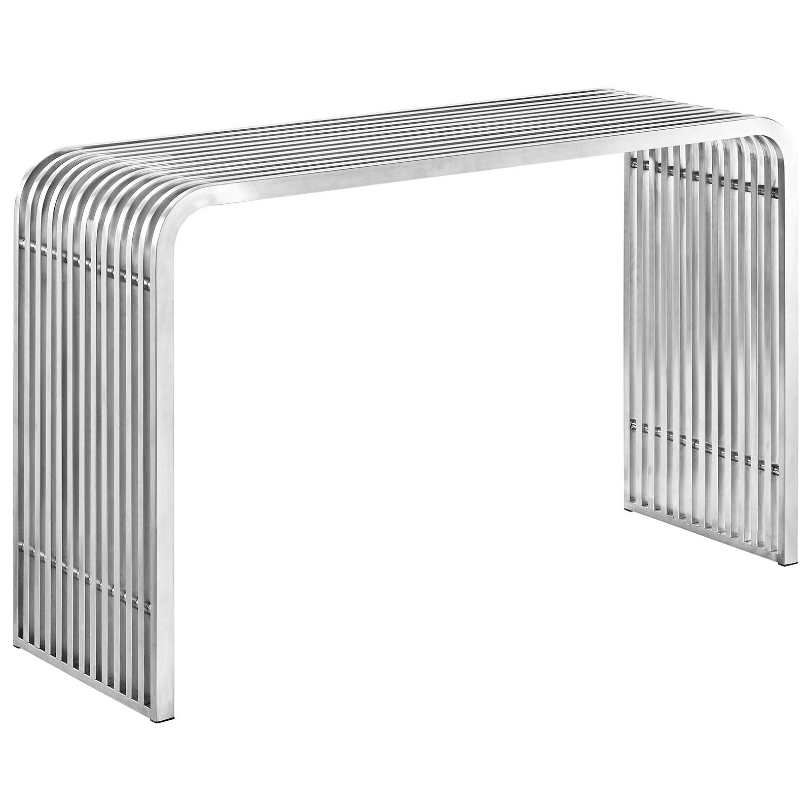 Pipe Stainless Steel Console Table-Console Table-Modway-Wall2Wall Furnishings