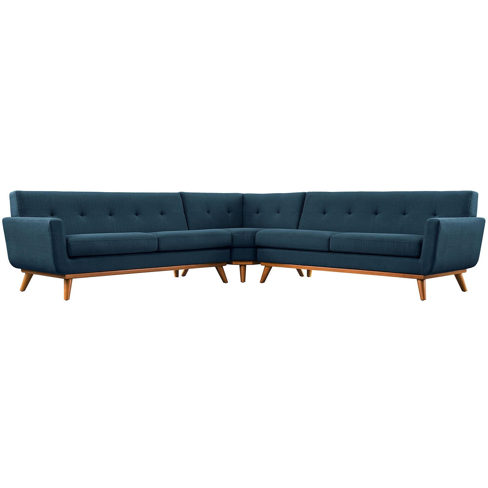 Engage L-Shaped Upholstered Fabric Sectional Sofa-Sectional-Modway-Wall2Wall Furnishings