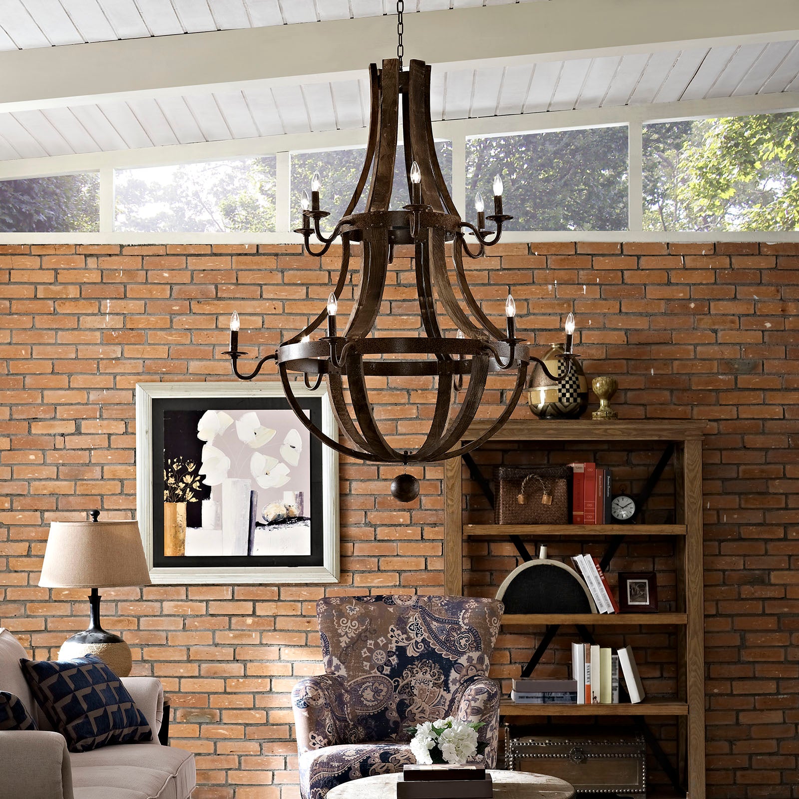Trebuchet Chandelier-Ceiling Lamp-Modway-Wall2Wall Furnishings