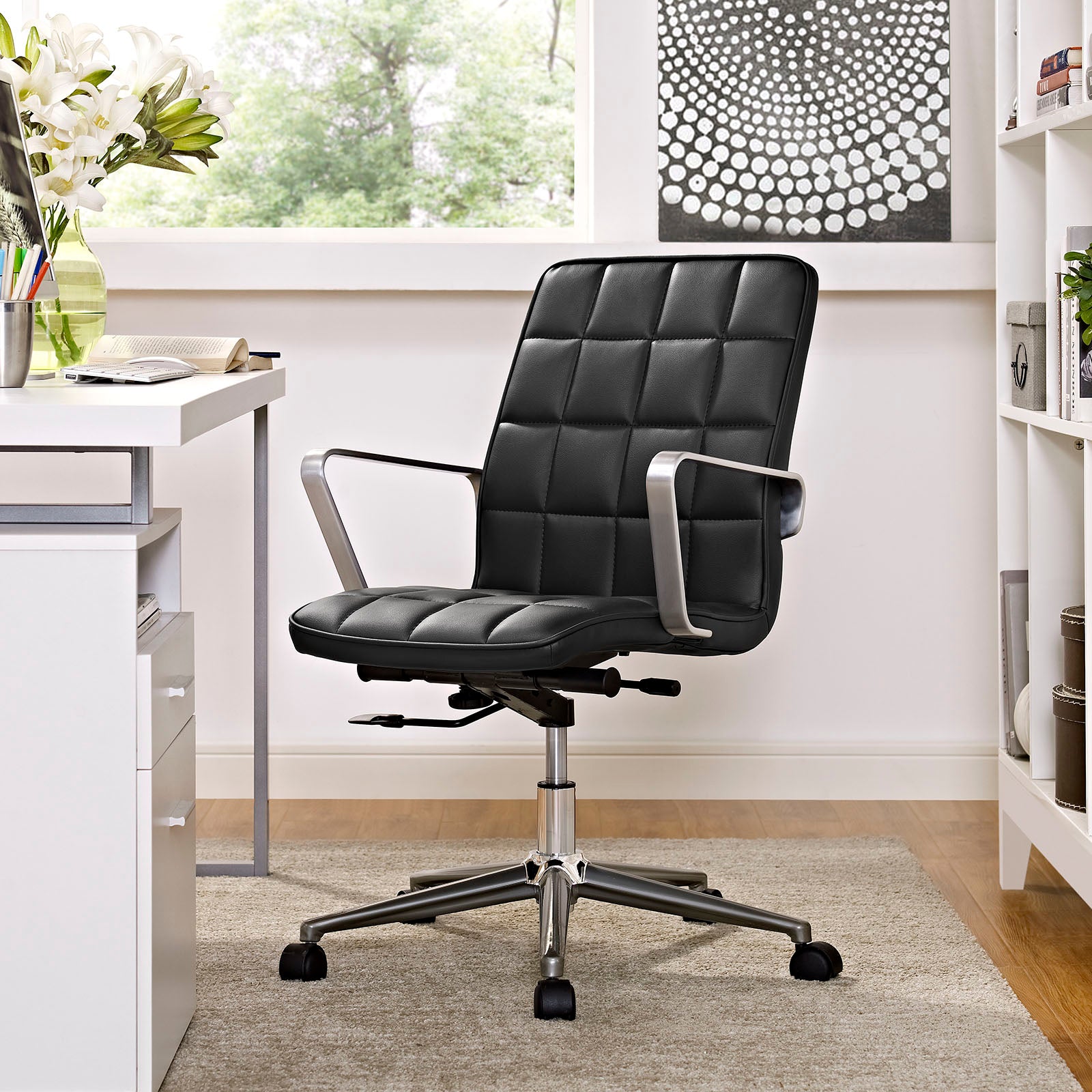 Tile Office Chair-Office Chair-Modway-Wall2Wall Furnishings
