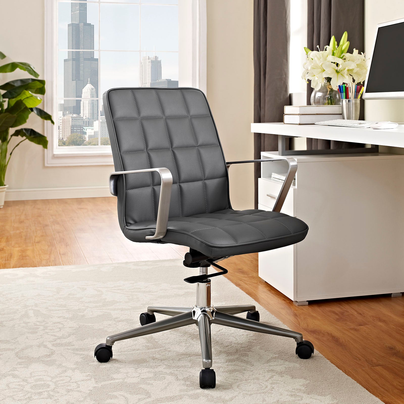 Tile Office Chair-Office Chair-Modway-Wall2Wall Furnishings