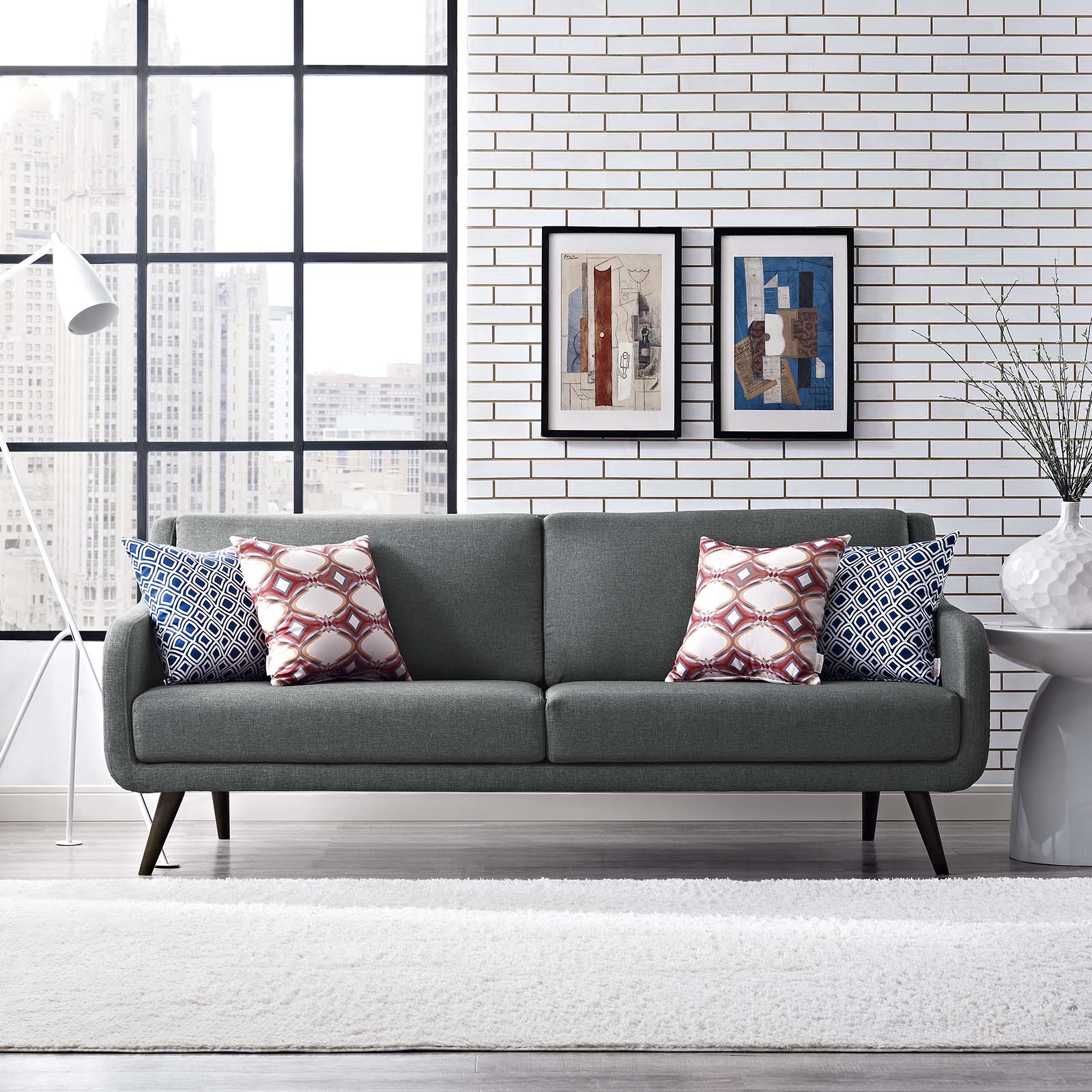 Verve Upholstered Fabric Sofa-Sofa-Modway-Wall2Wall Furnishings