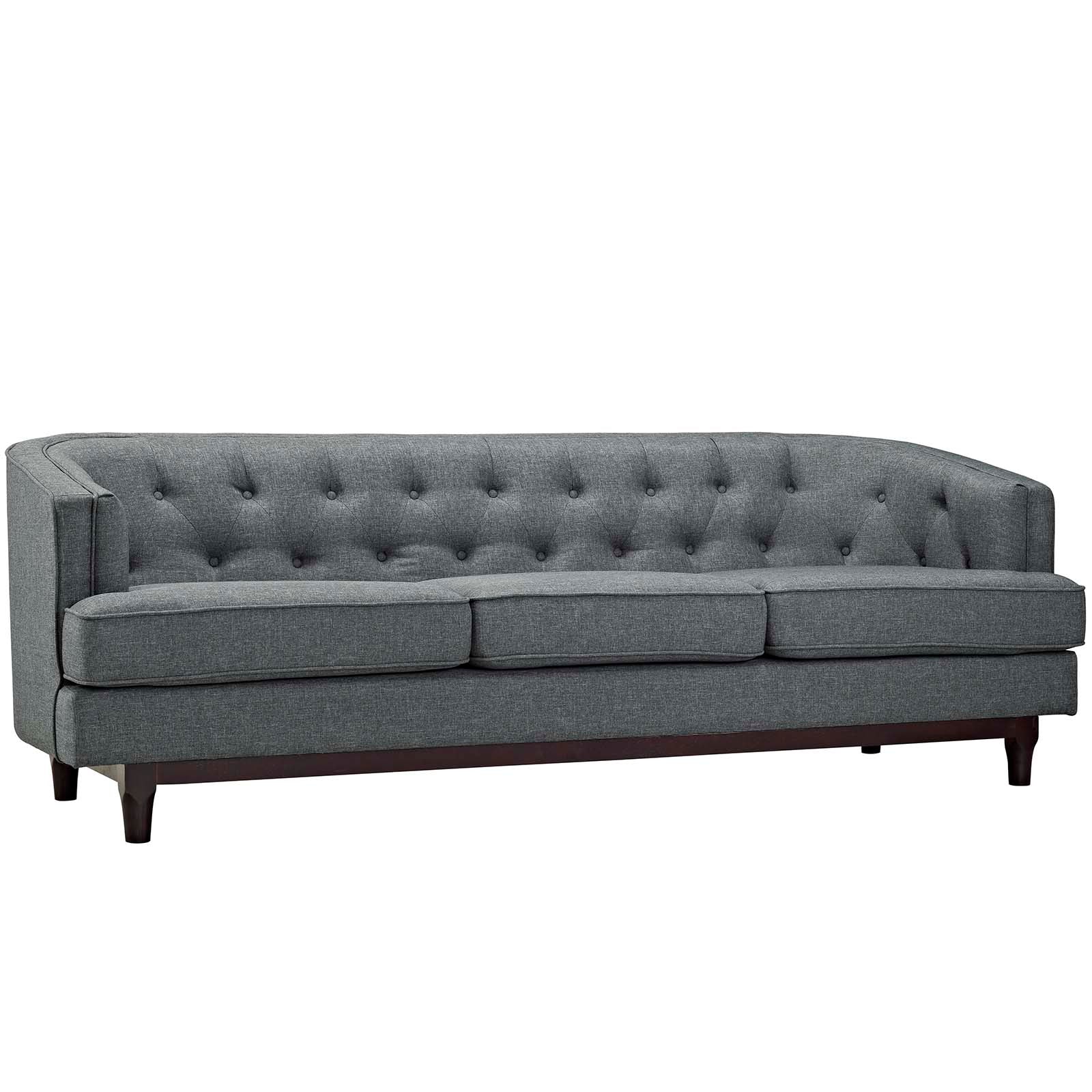 Coast Upholstered Fabric Sofa-Sofa-Modway-Wall2Wall Furnishings