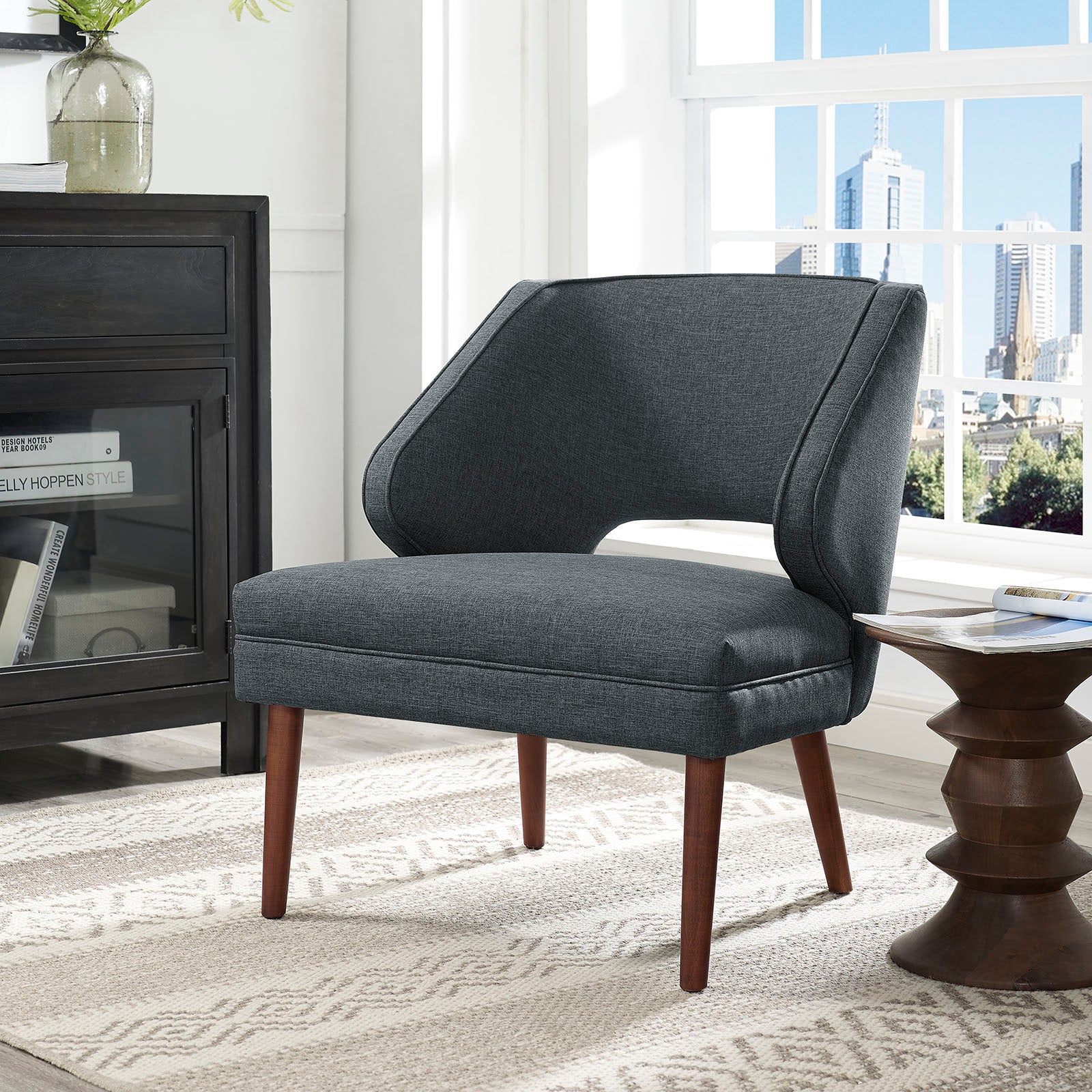 Dock Upholstered Fabric Armchair-Arm Chair-Modway-Wall2Wall Furnishings